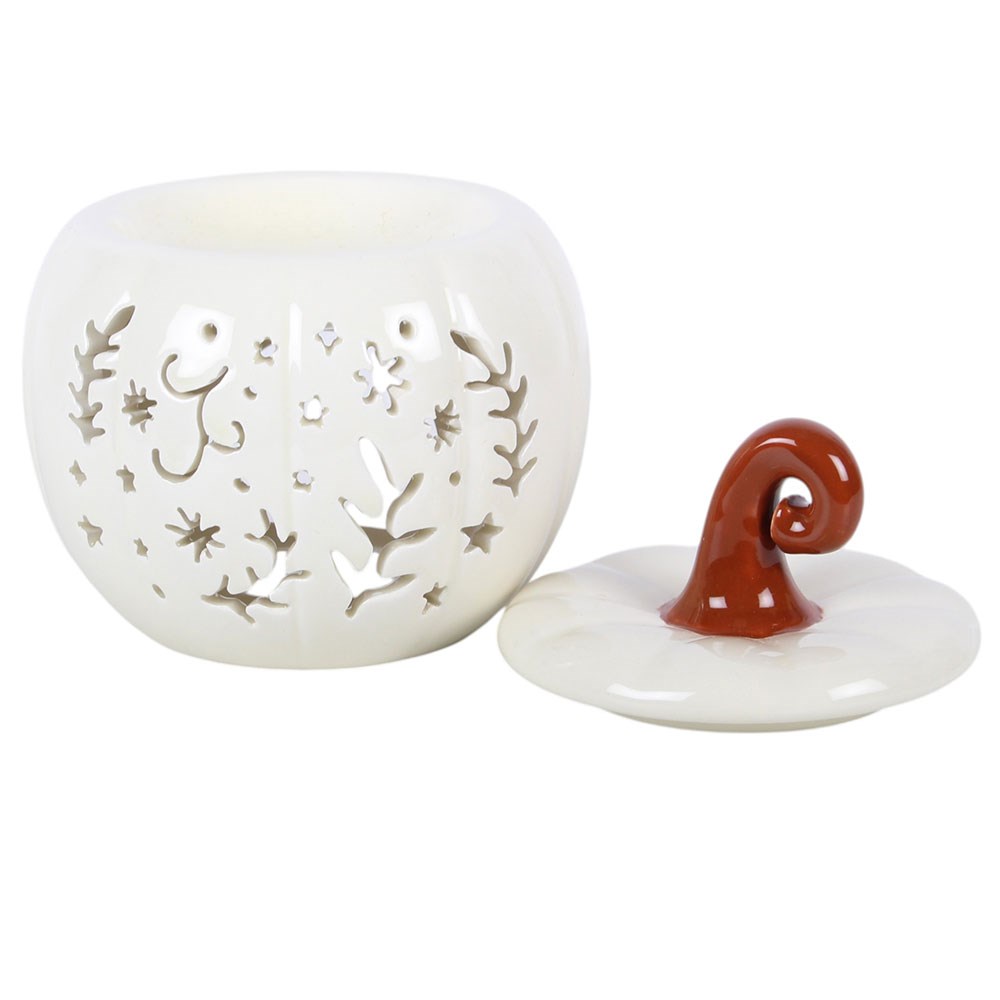Cream Folk Pumpkin Oil Burner & Wax Warmer1