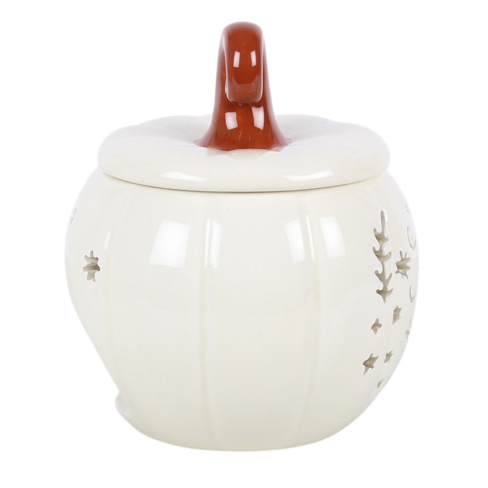 Cream Folk Pumpkin Oil Burner & Wax Warmer2