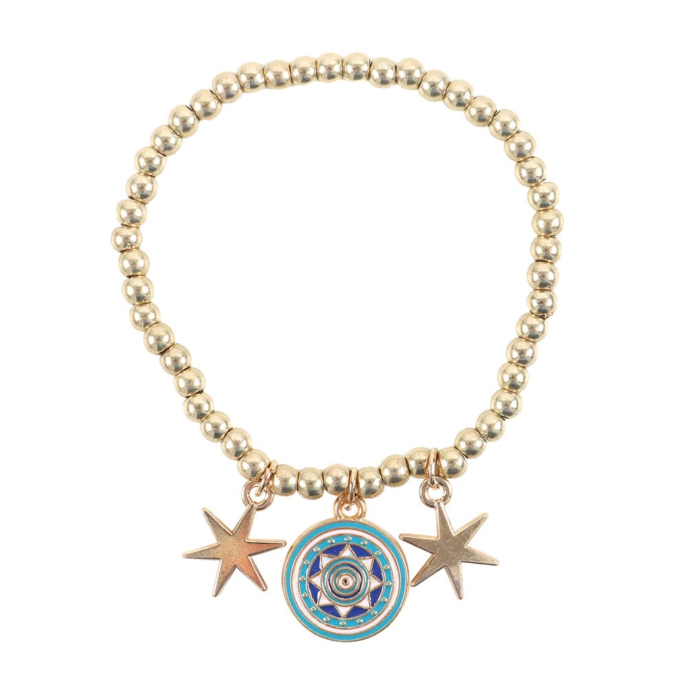 All Seeing Eye Beaded Charm Bracelet1