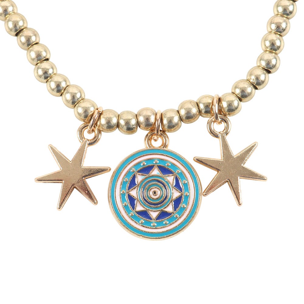 All Seeing Eye Beaded Charm Bracelet2