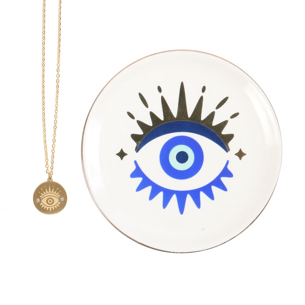 All Seeing Eye Necklace & Dish Gift Set1