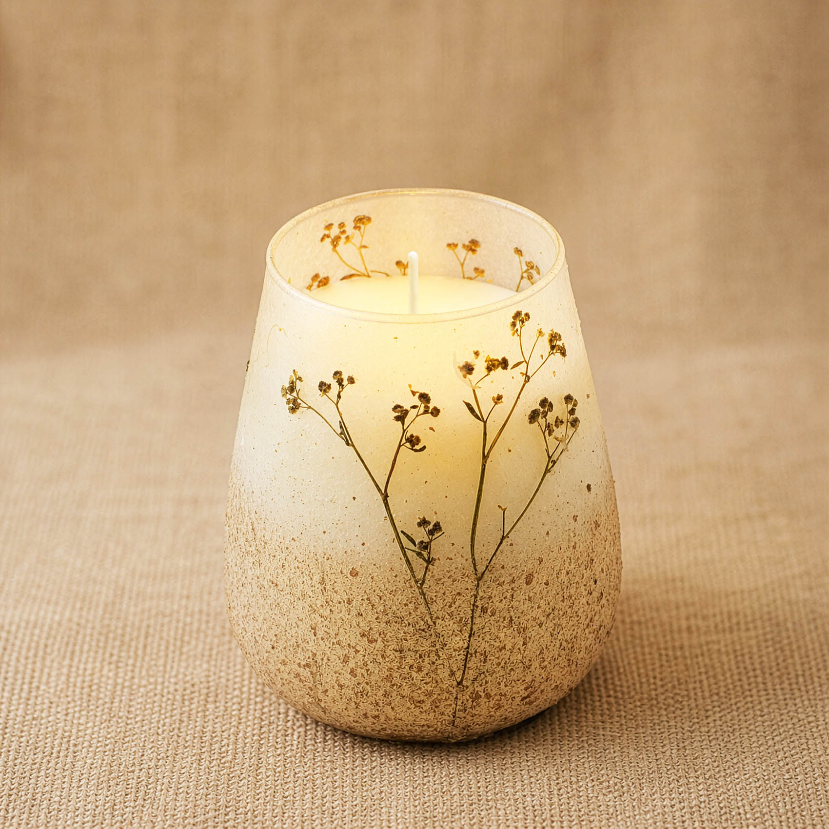 Tall Wildlight Woods Glass Jar Candle2