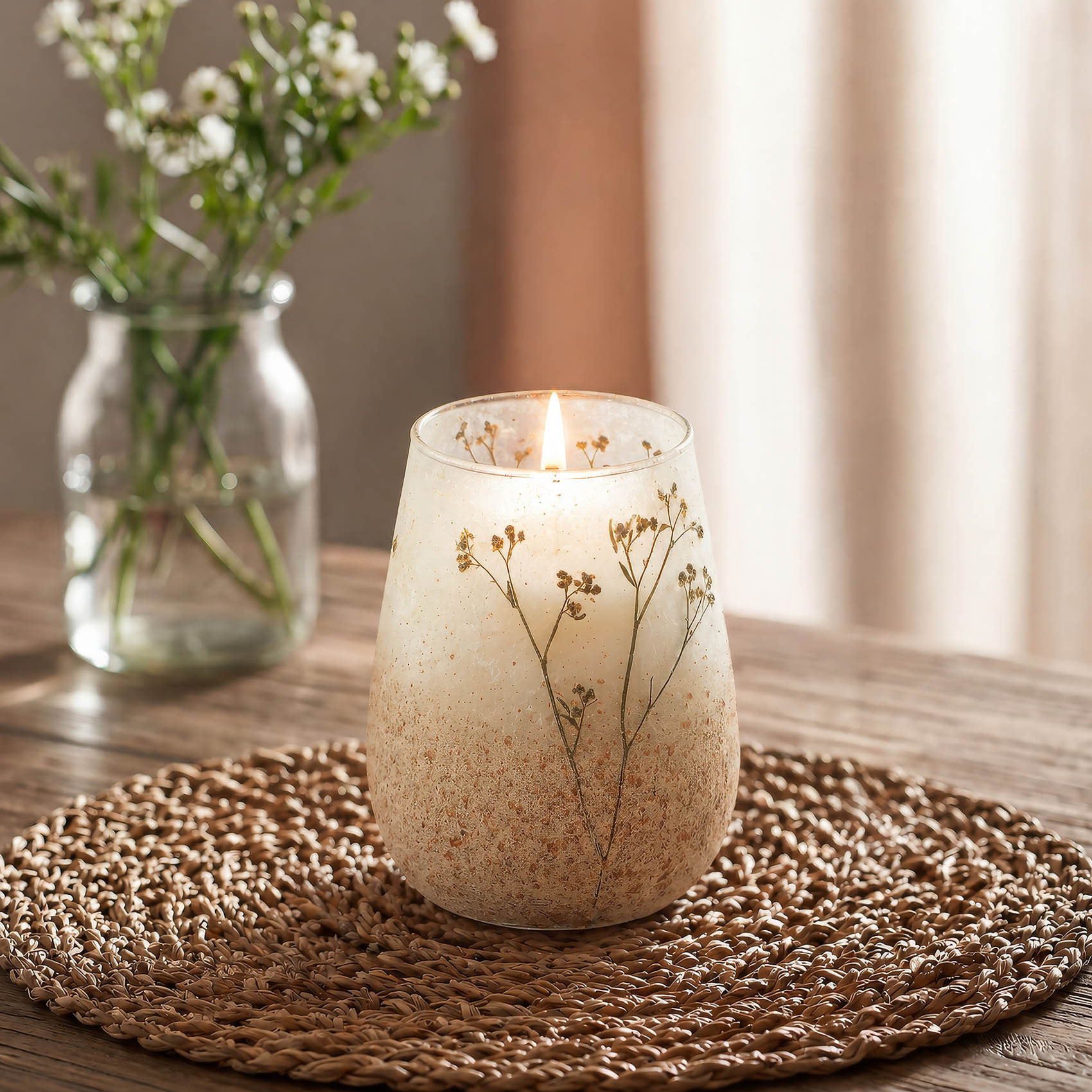 Tall Wildlight Woods Glass Jar Candle3