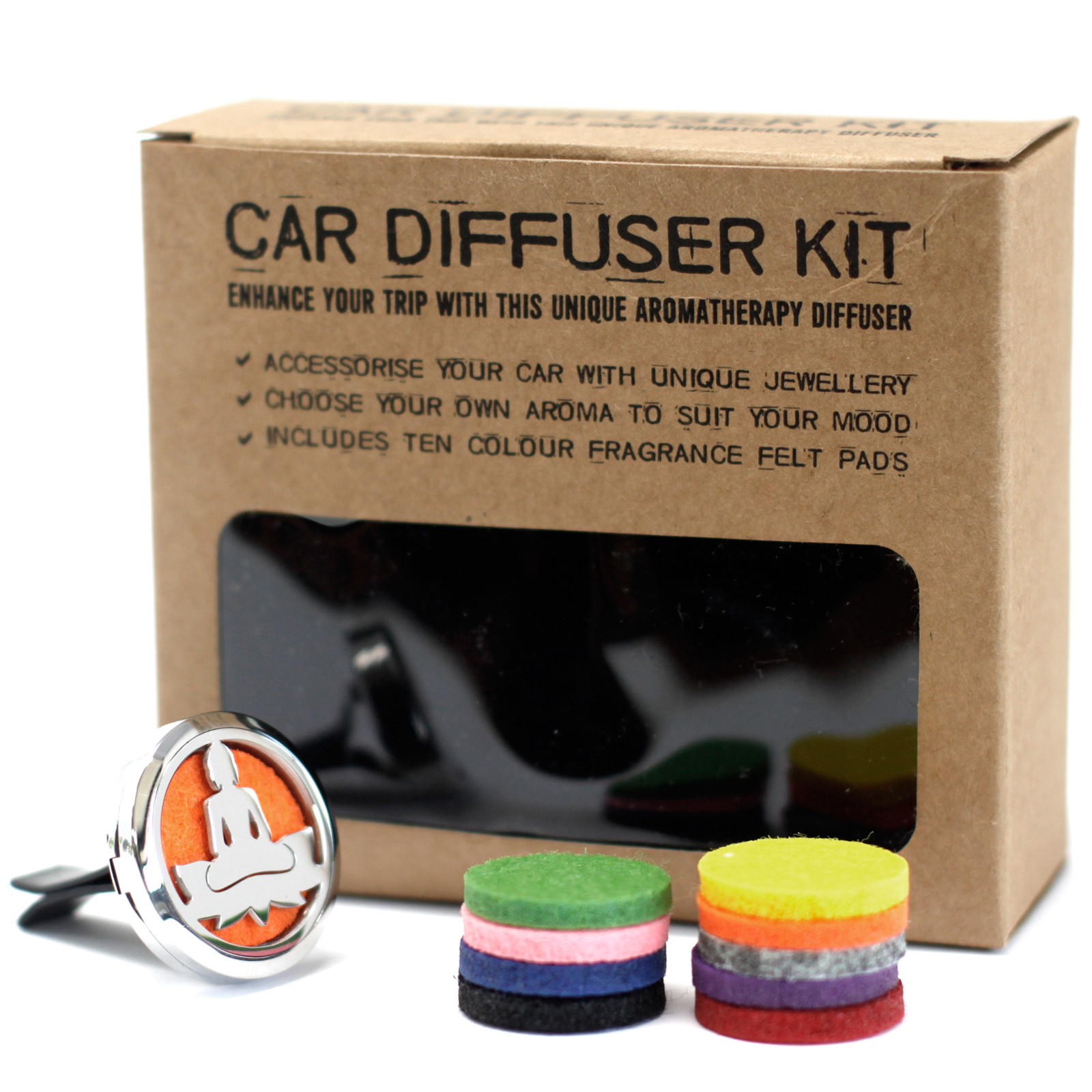 Lotus Buddha Aromatherapy Car Diffuser Kit - 30mm5