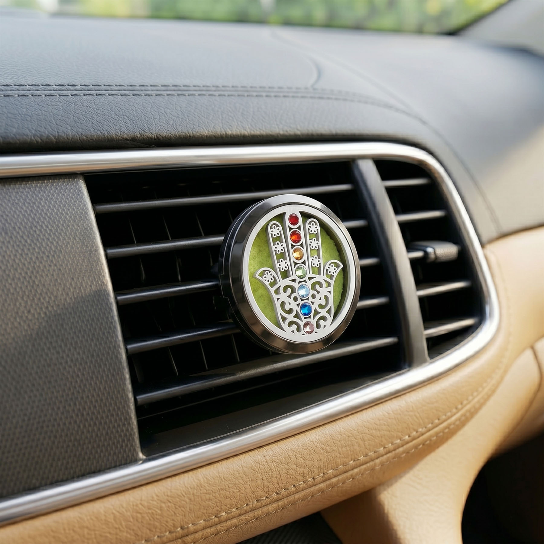 Hamsa Aromatherapy Car Diffuser Kit - 30mm4