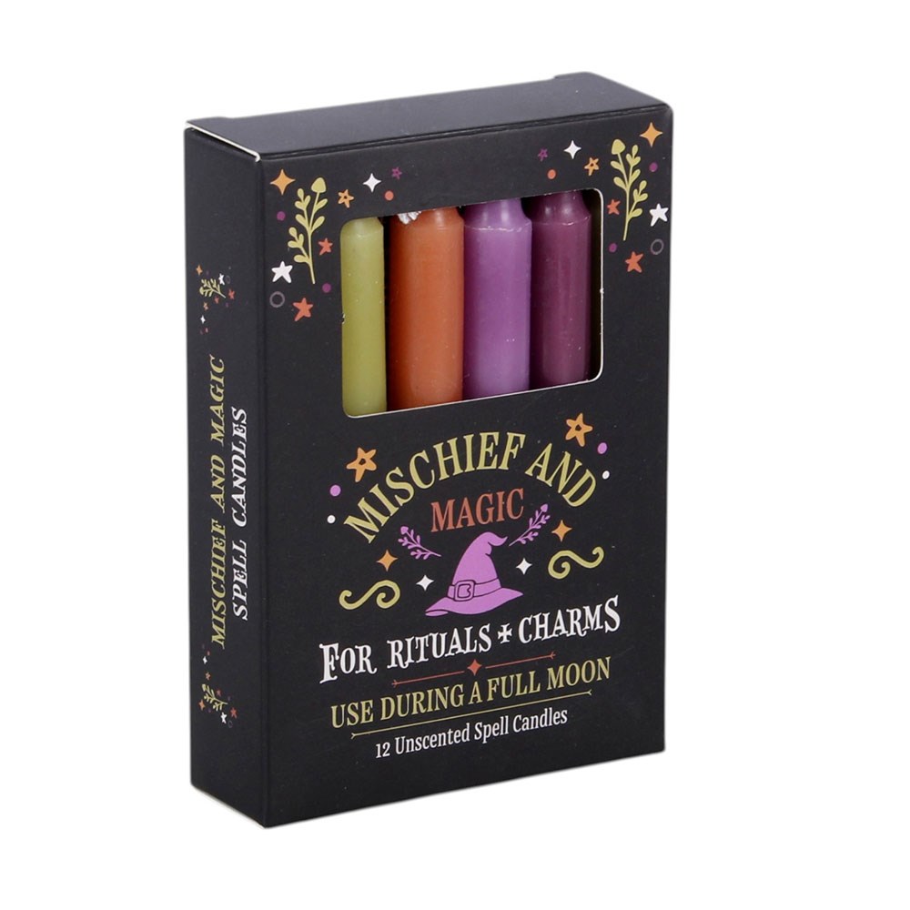 Mischief and Magic Spell Candles - Pack of 12