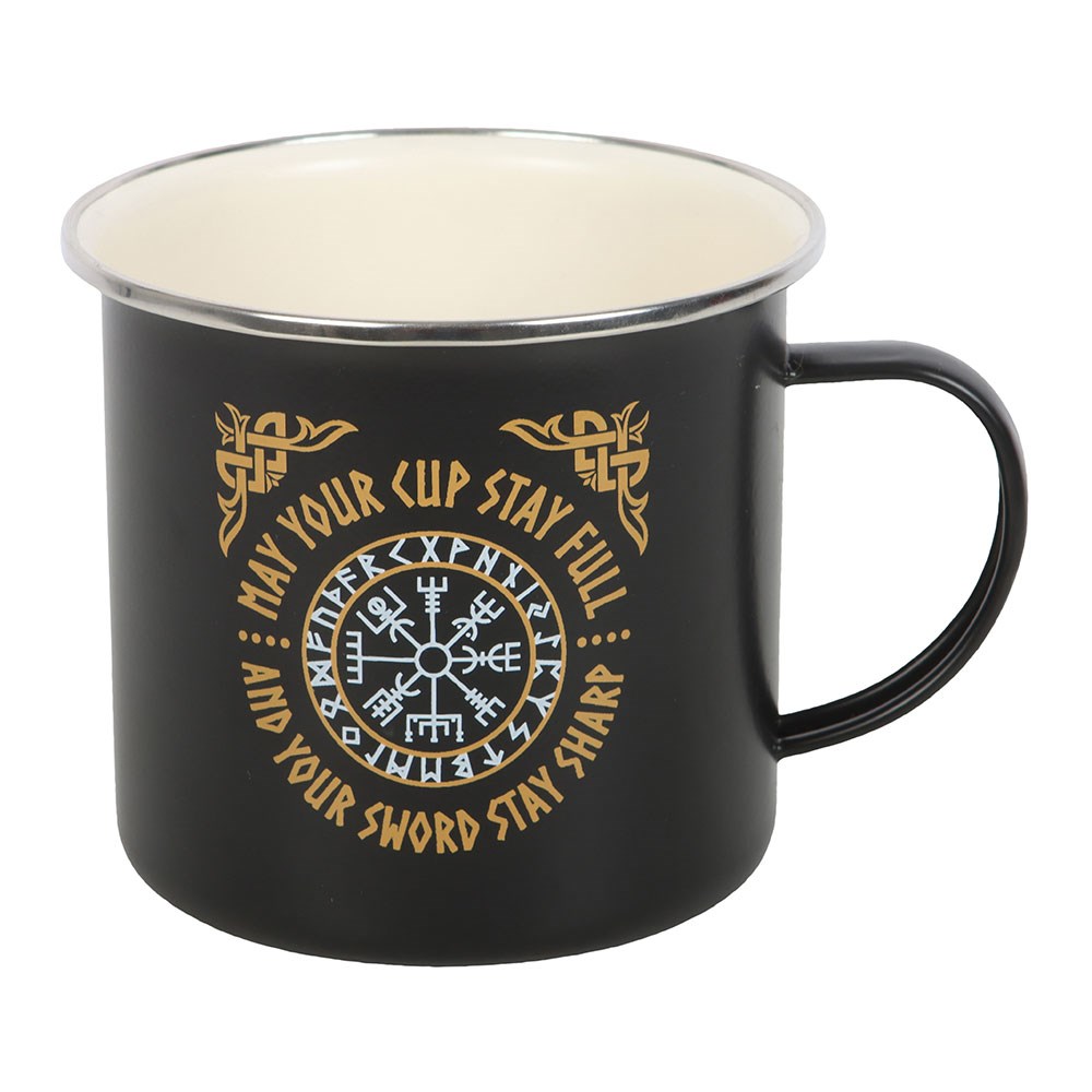 Viking Compass Enamel Style Mug1