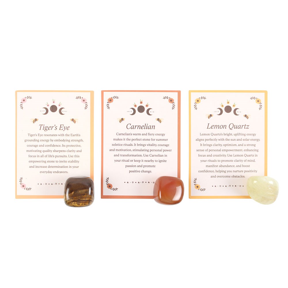 Summer Solstice Crystal Set - Sun Energy & Empowerment Stones2