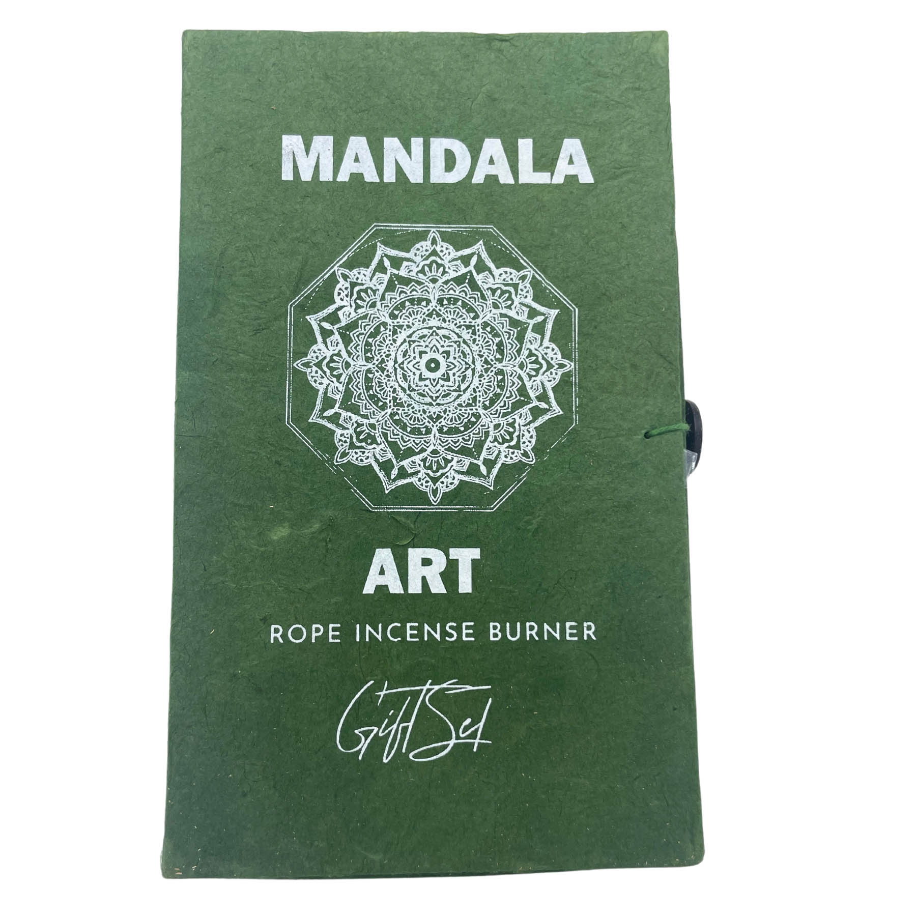 Mandala Art Rope Incense Gift Set with Silver-Plated Holder3