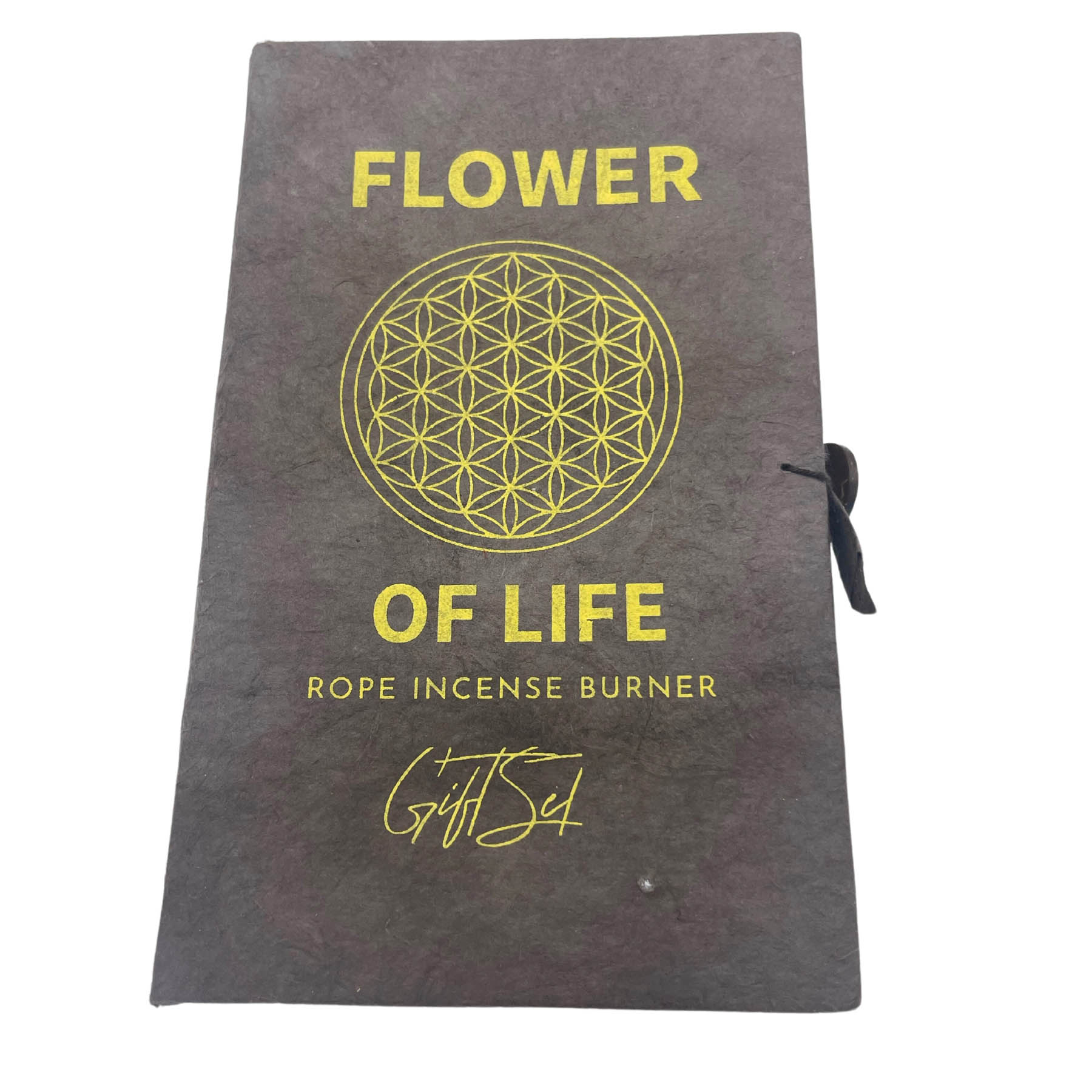 Flower of Life Rope Incense Gift Set with Silver-Plated Holder3