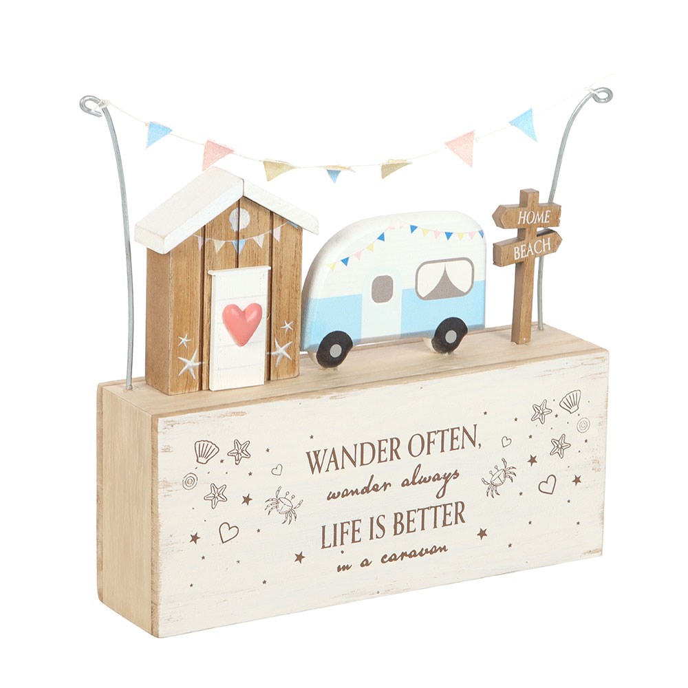 Wander Often Coastal Caravan Freestanding Ornament2