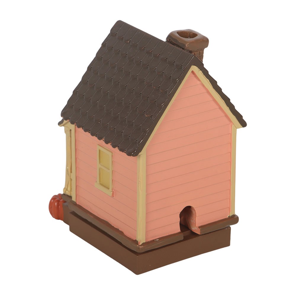 Pink House Resin Incense Cone Burner with Pumpkins2