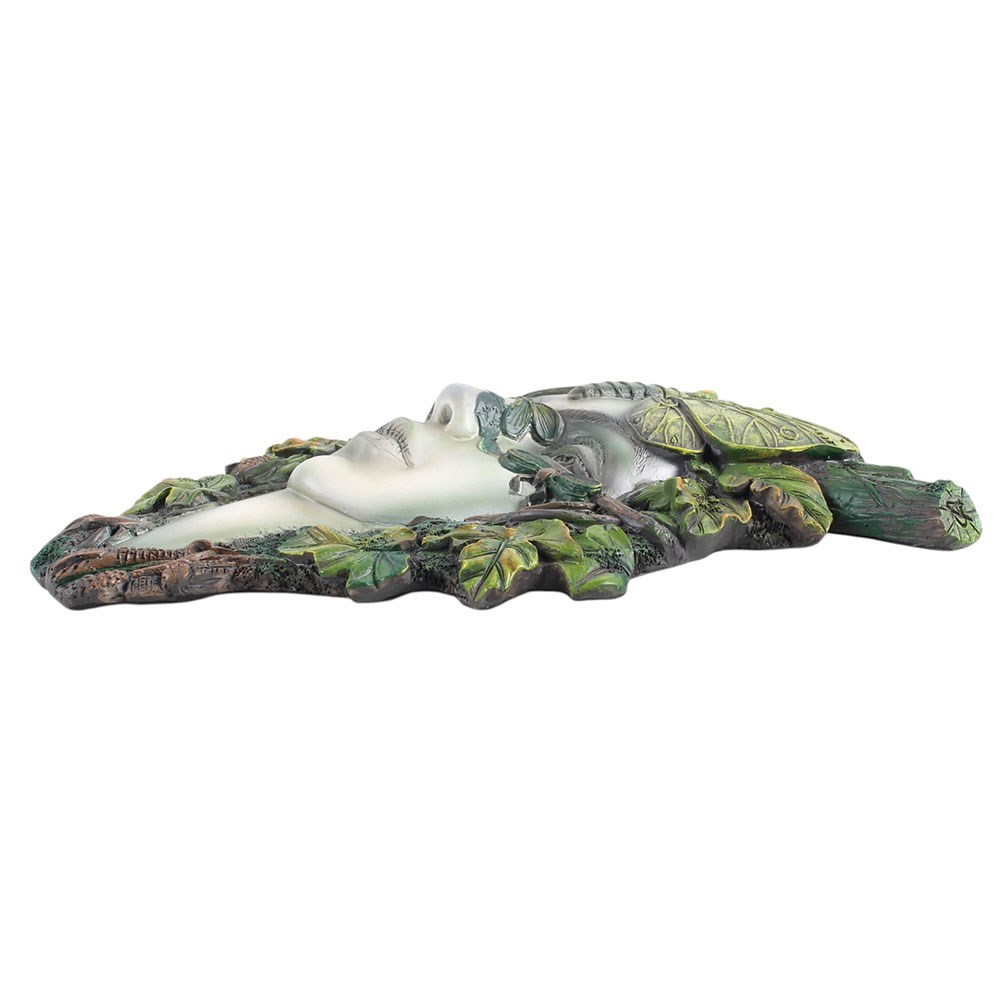 Green Goddess with Butterfly Wall Plaque (25.5cm)1