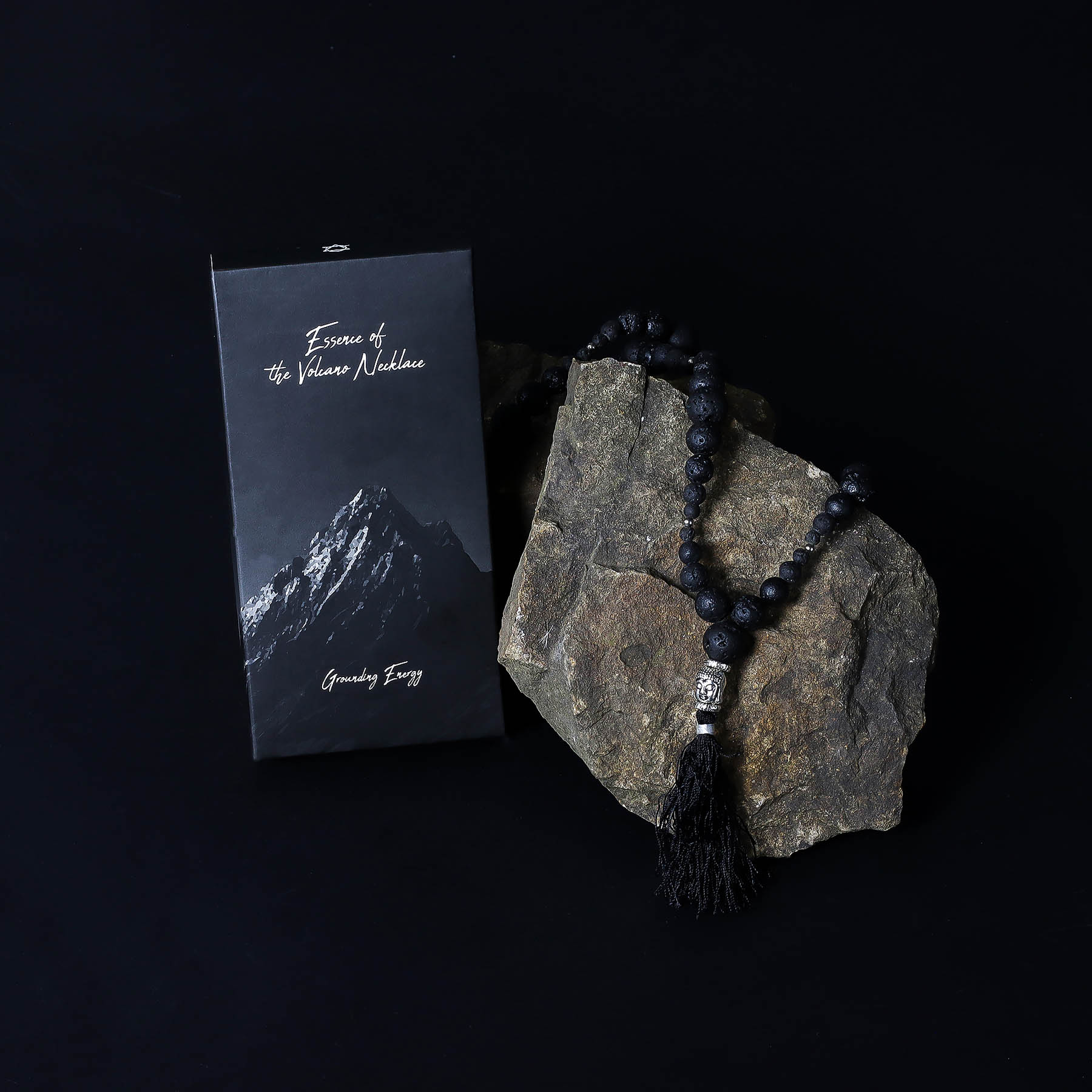 Essence of the Volcano Necklace – Grounding Energy (Lava Stone)2