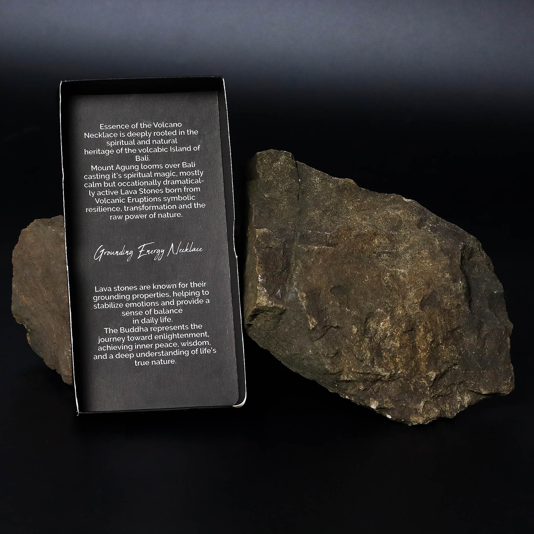 Essence of the Volcano Necklace – Grounding Energy (Lava Stone)5