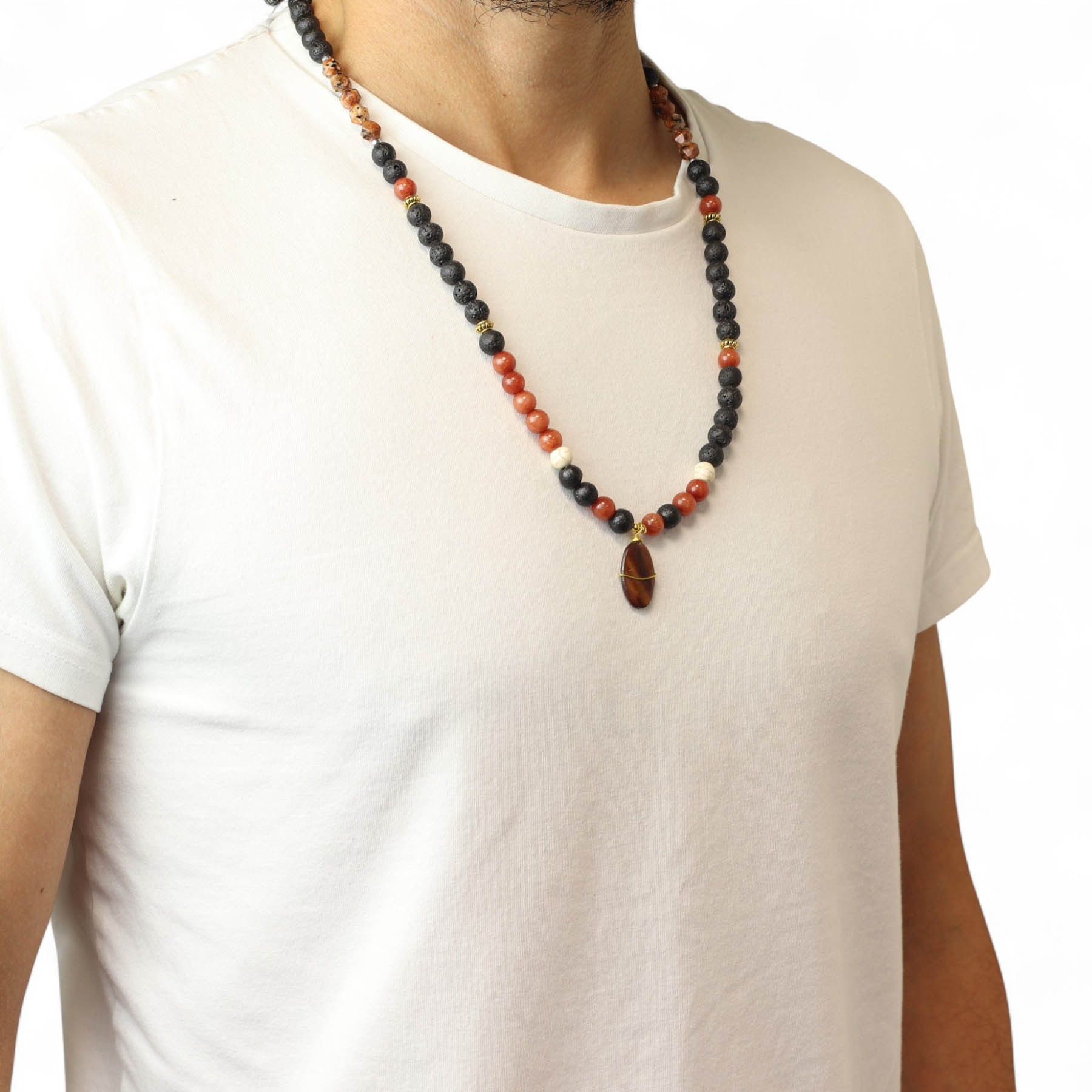 Essence of the Volcano Necklace – Protection (Lava Stone)4