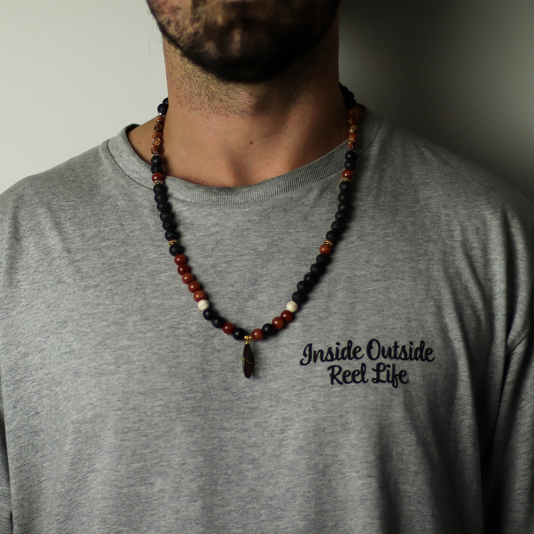 Essence of the Volcano Necklace – Protection (Lava Stone)5