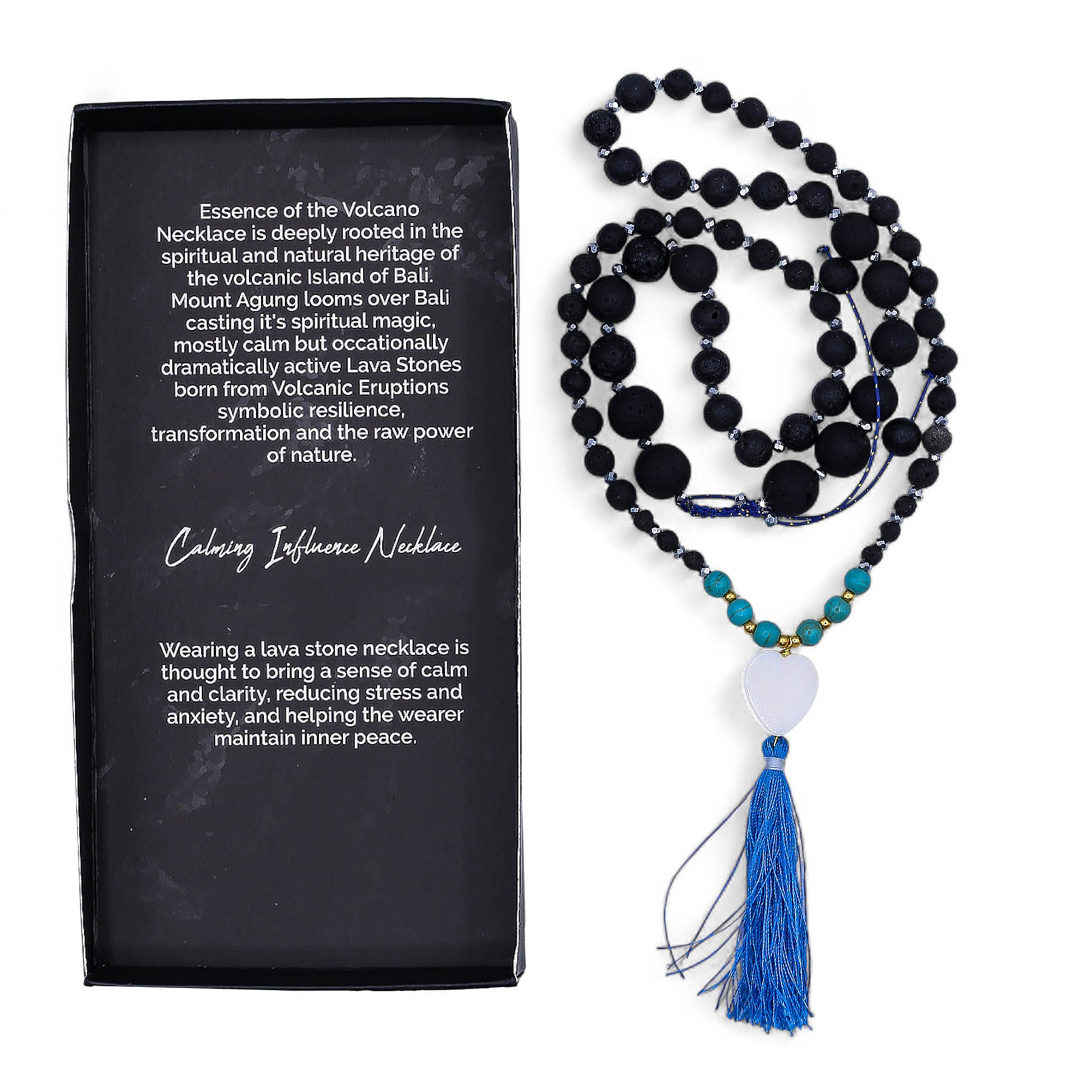 Essence of the Volcano Necklace – Calming Influence (Lava Stone)