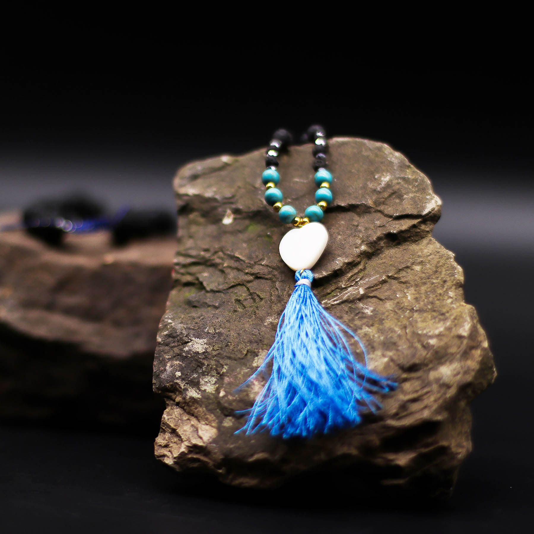 Essence of the Volcano Necklace – Calming Influence (Lava Stone)2