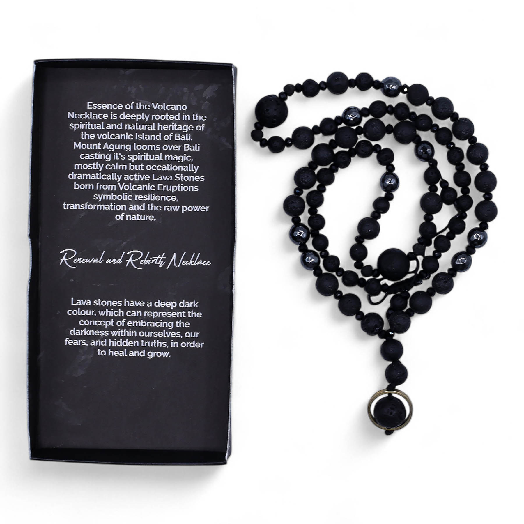 Essence of the Volcano Necklace – Renewal & Rebirth (Lava Stone)