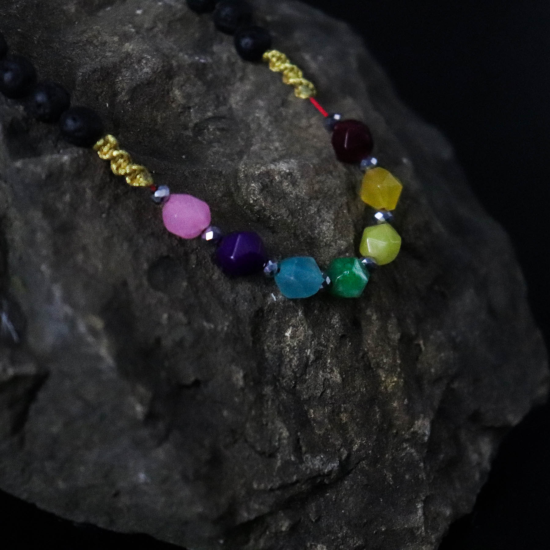 Essence of the Volcano Necklace – Emotional Healing (Lava Stone)2