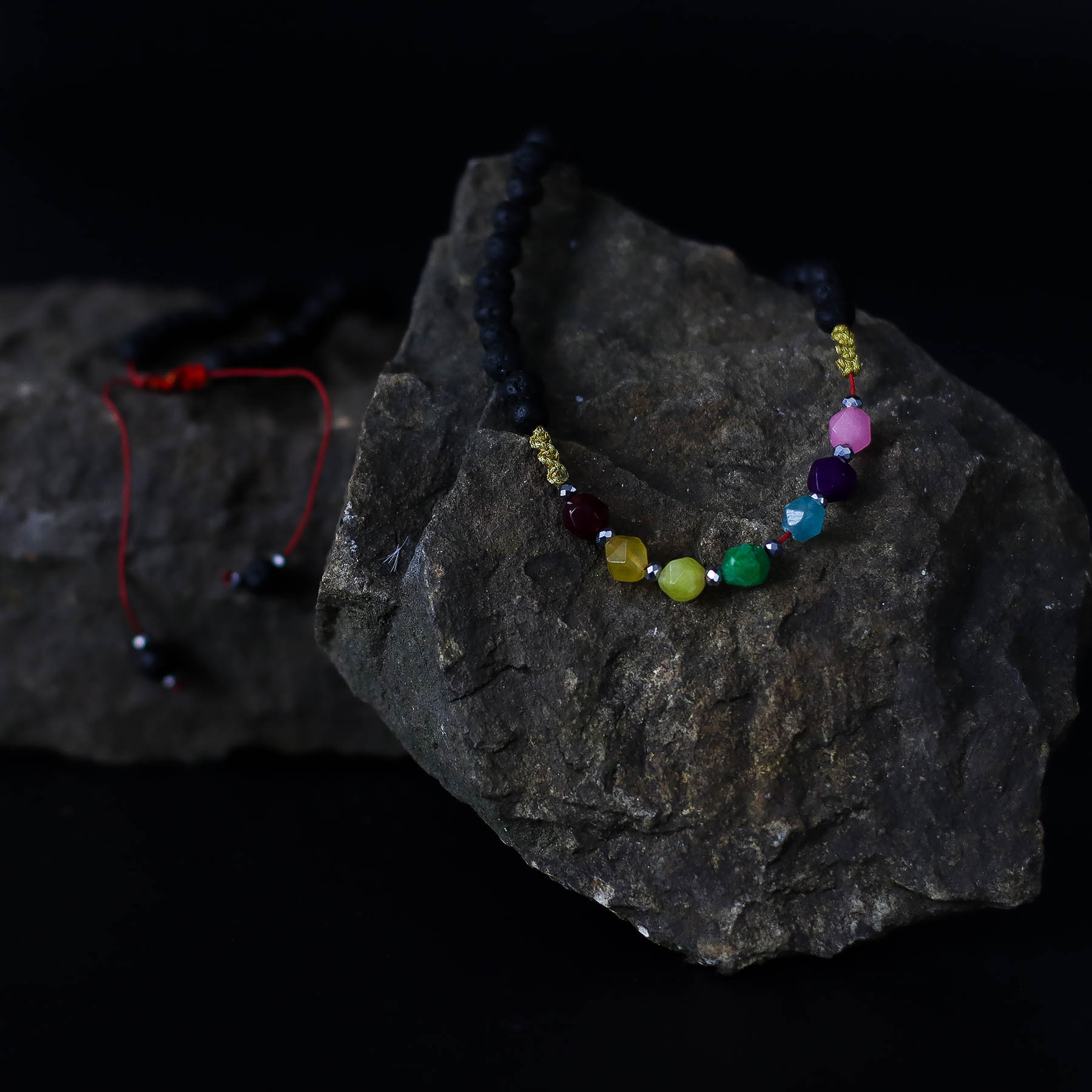 Essence of the Volcano Necklace – Emotional Healing (Lava Stone)3