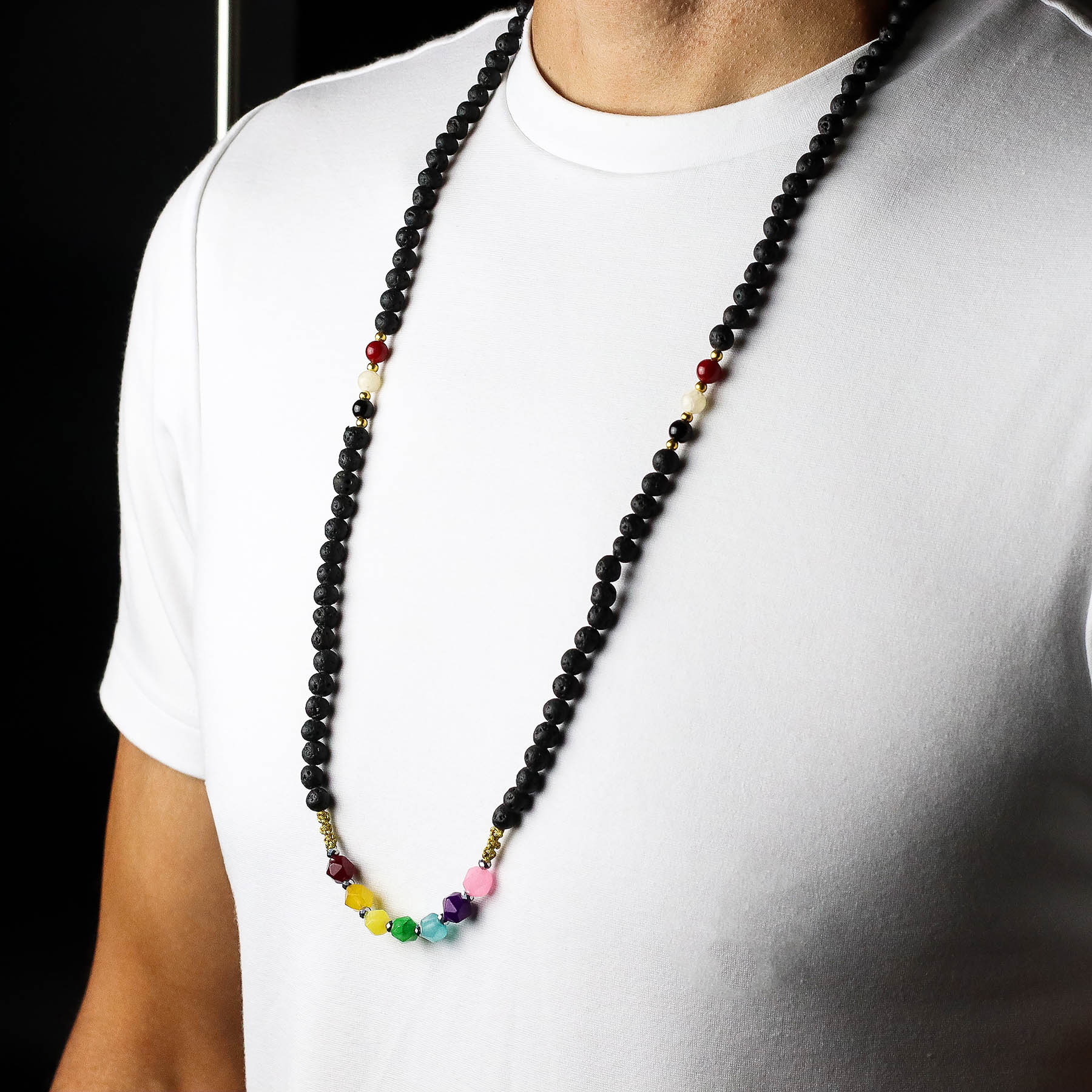 Essence of the Volcano Necklace – Emotional Healing (Lava Stone)4