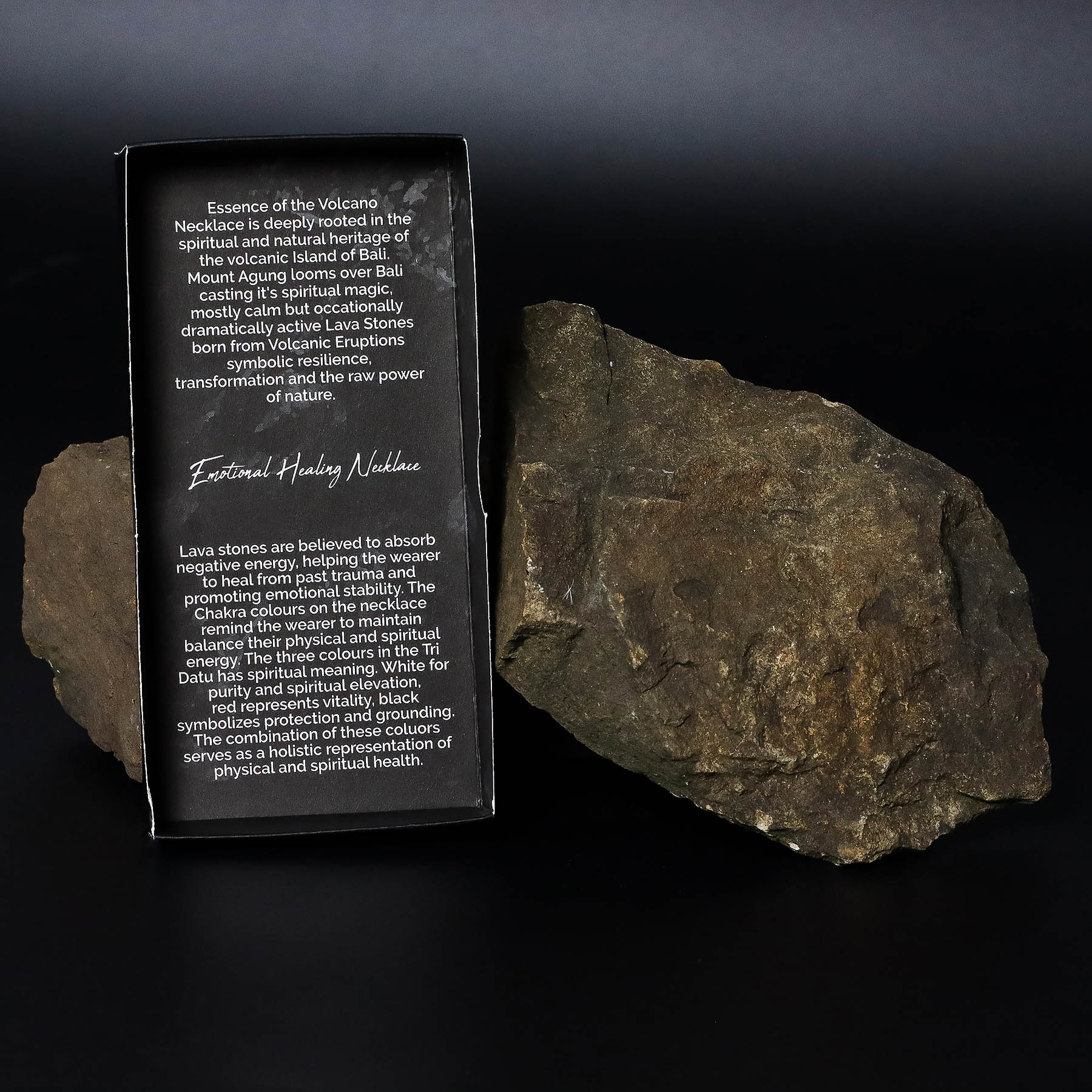 Essence of the Volcano Necklace – Emotional Healing (Lava Stone)6