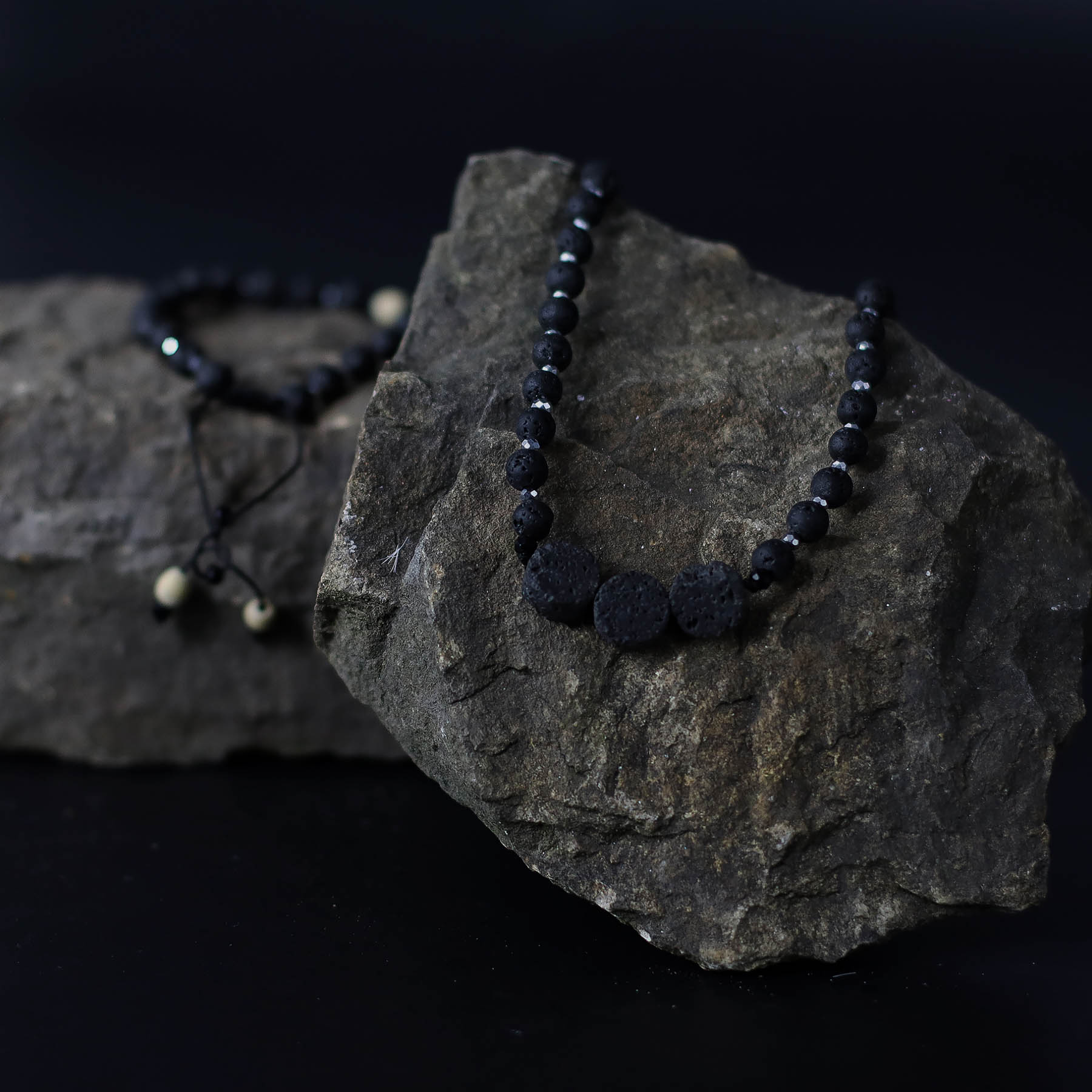 Essence of the Volcano Necklace – Connection to Nature (Lava Stone)1