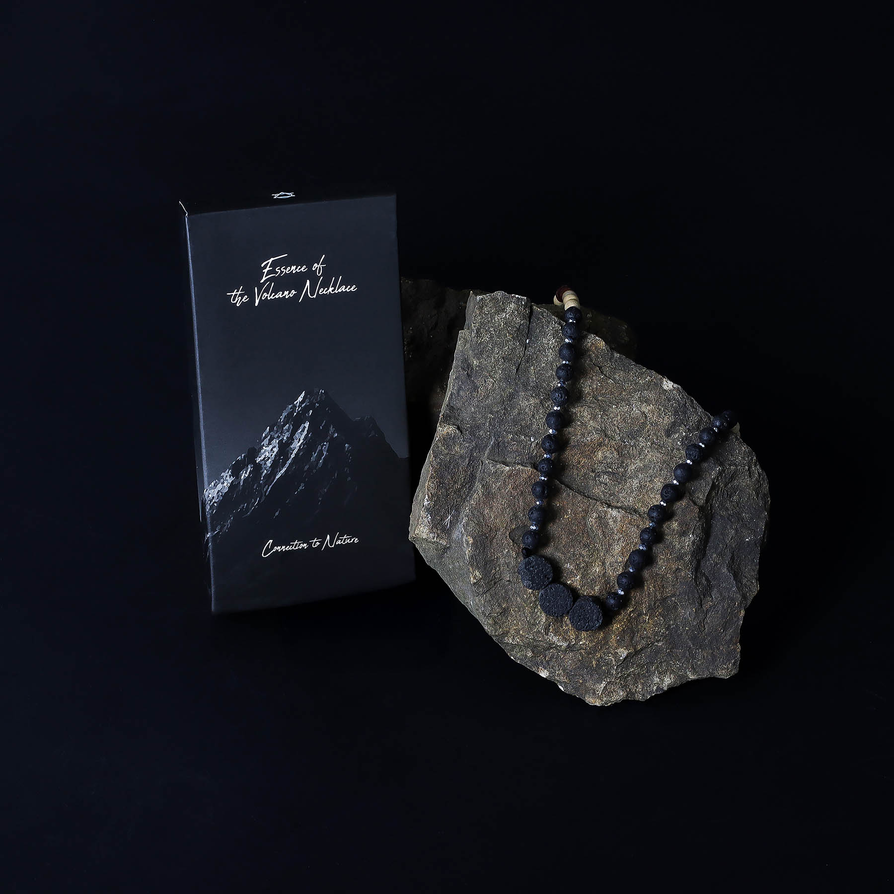 Essence of the Volcano Necklace – Connection to Nature (Lava Stone)2