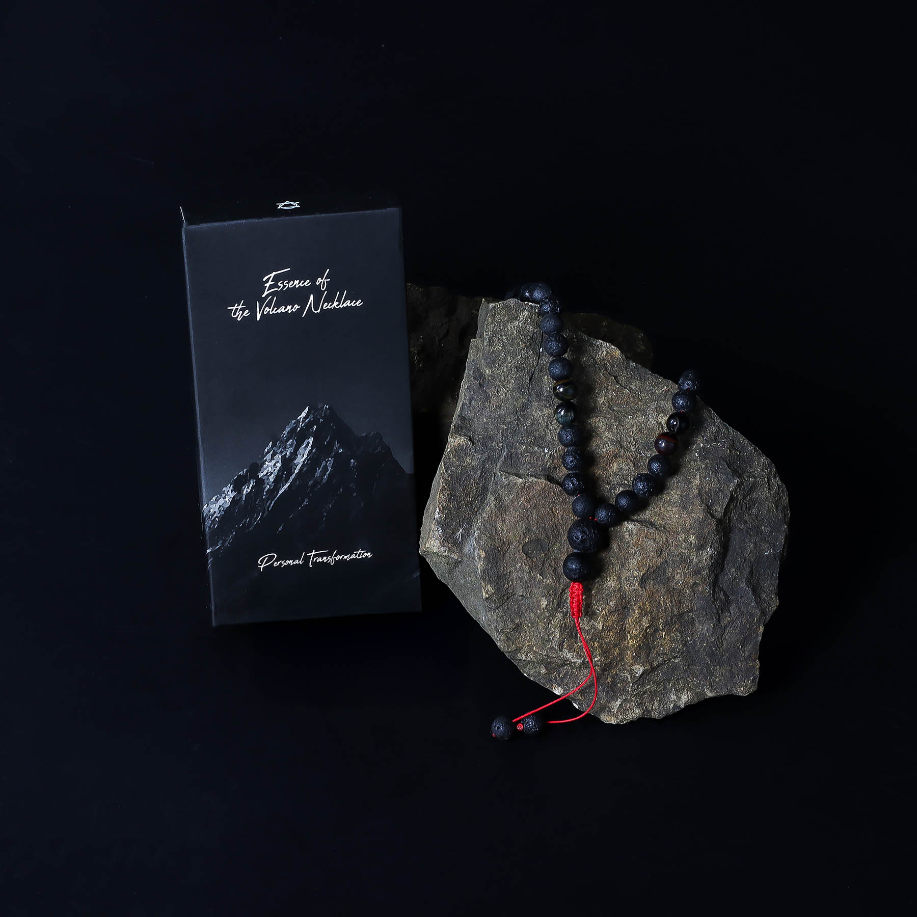 Essence of the Volcano Necklace – Personal Transformation (Lava Stone)1