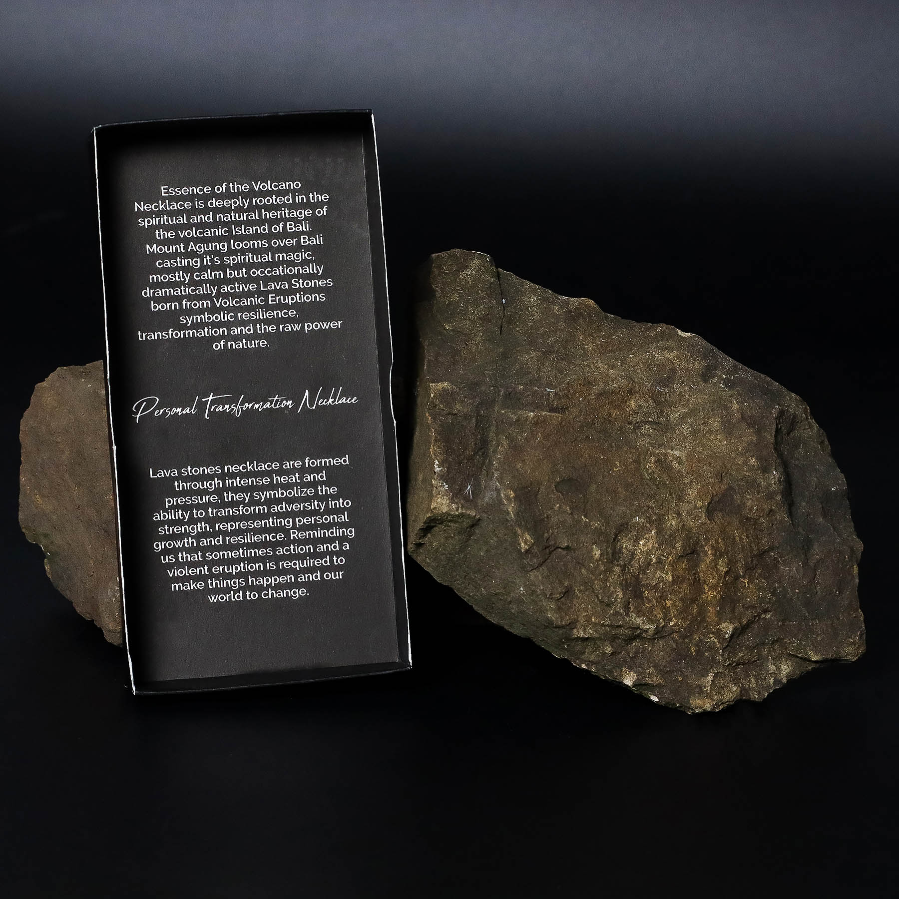 Essence of the Volcano Necklace – Personal Transformation (Lava Stone)6