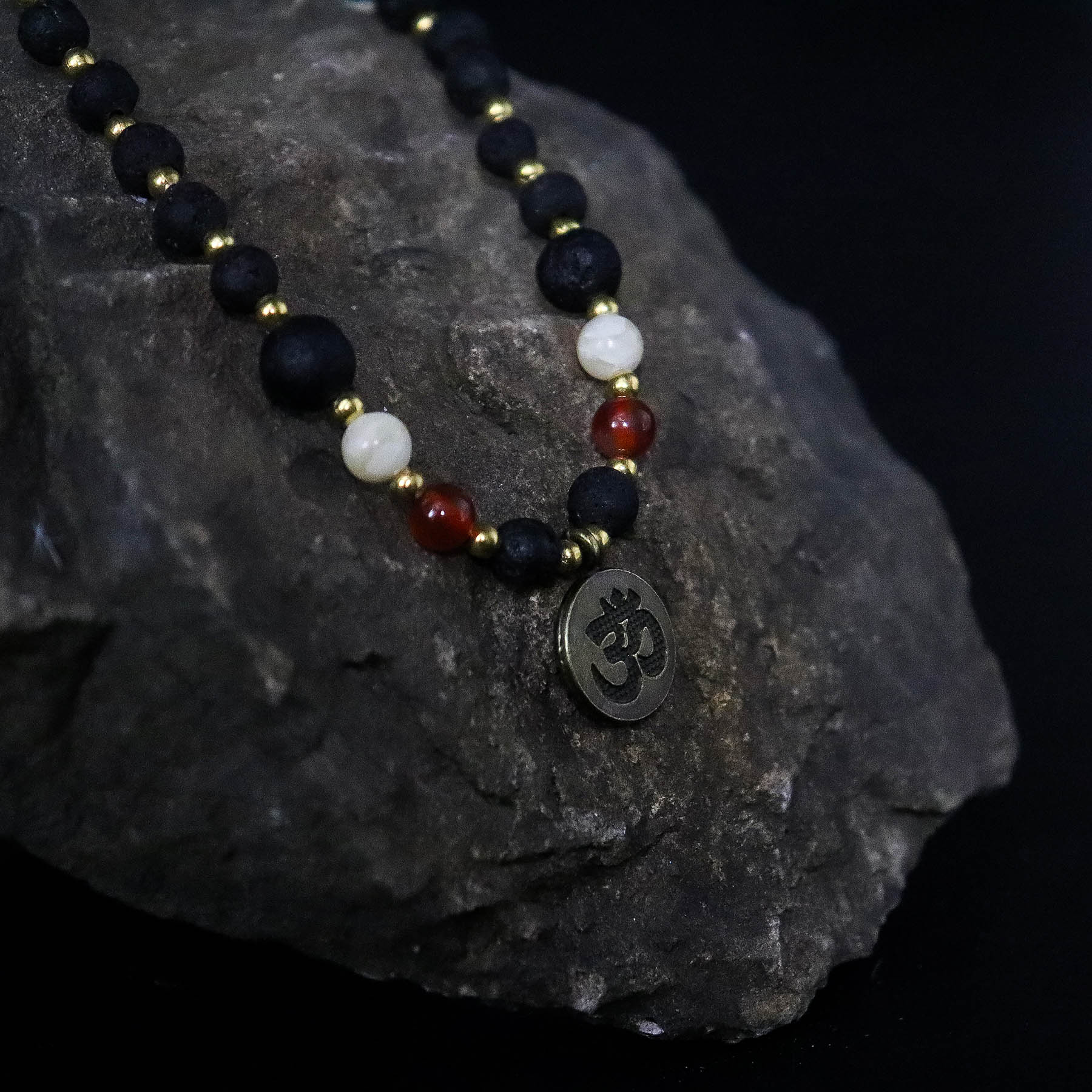 Essence of the Volcano Necklace – Spiritual Awakening (Lava Stone)2