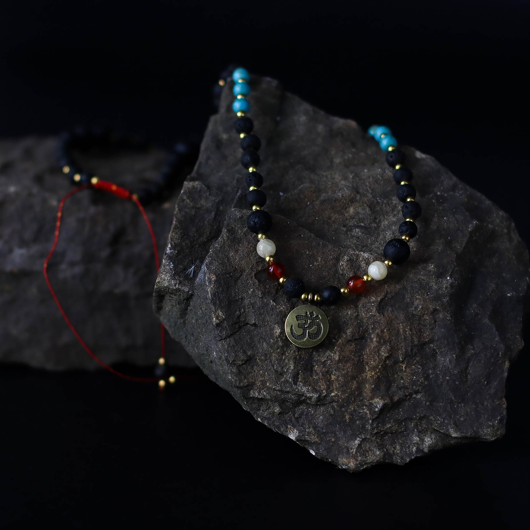 Essence of the Volcano Necklace – Spiritual Awakening (Lava Stone)3