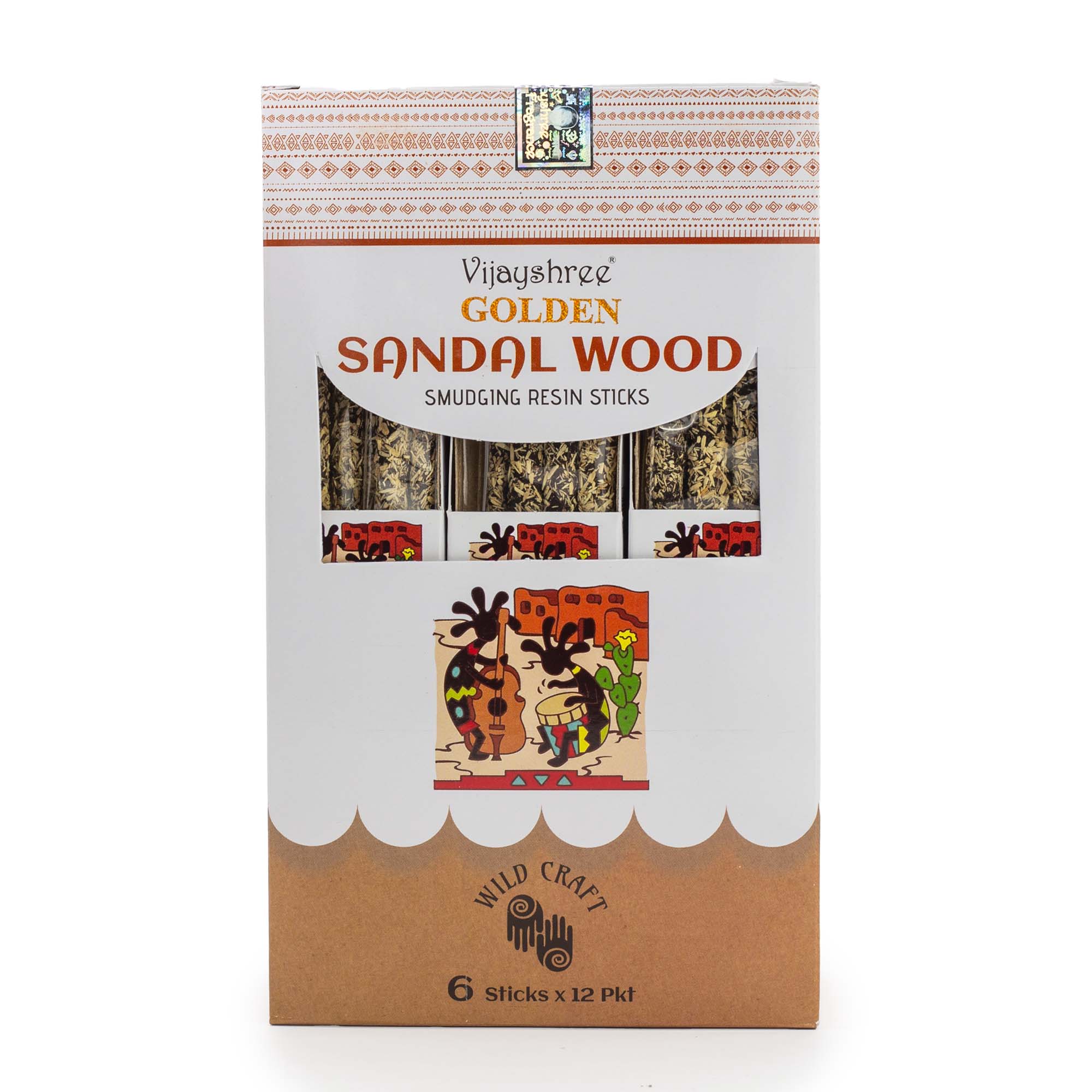 Vijayshree Golden Sandal Wood Smudging Resin Sticks - 30g2