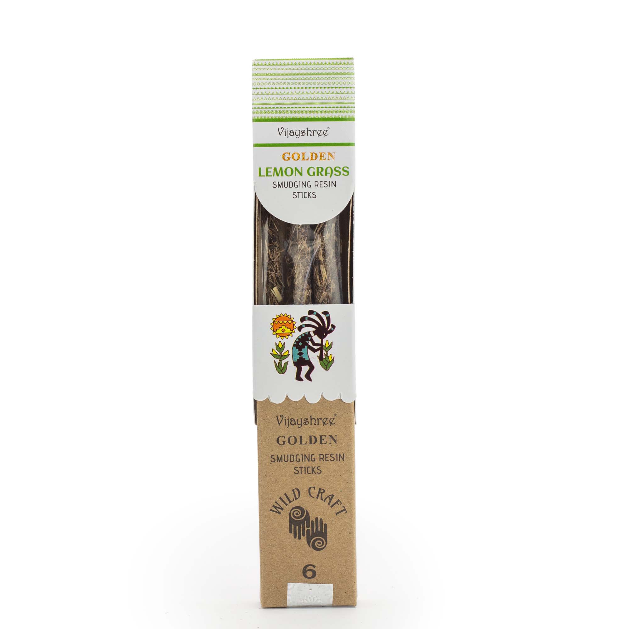 Vijayshree Golden Lemon Grass Smudging Resin Sticks - 30g