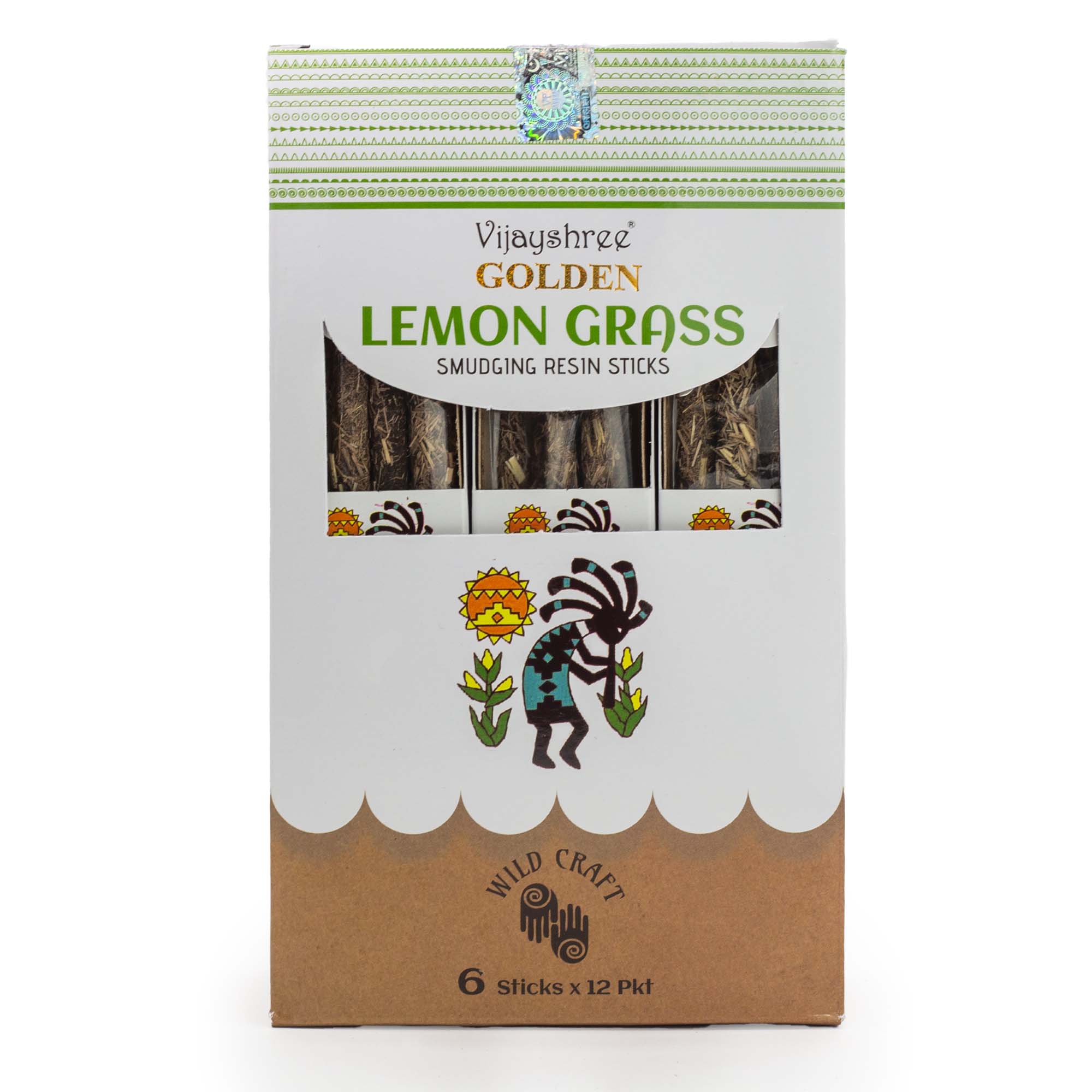 Vijayshree Golden Lemon Grass Smudging Resin Sticks - 30g2