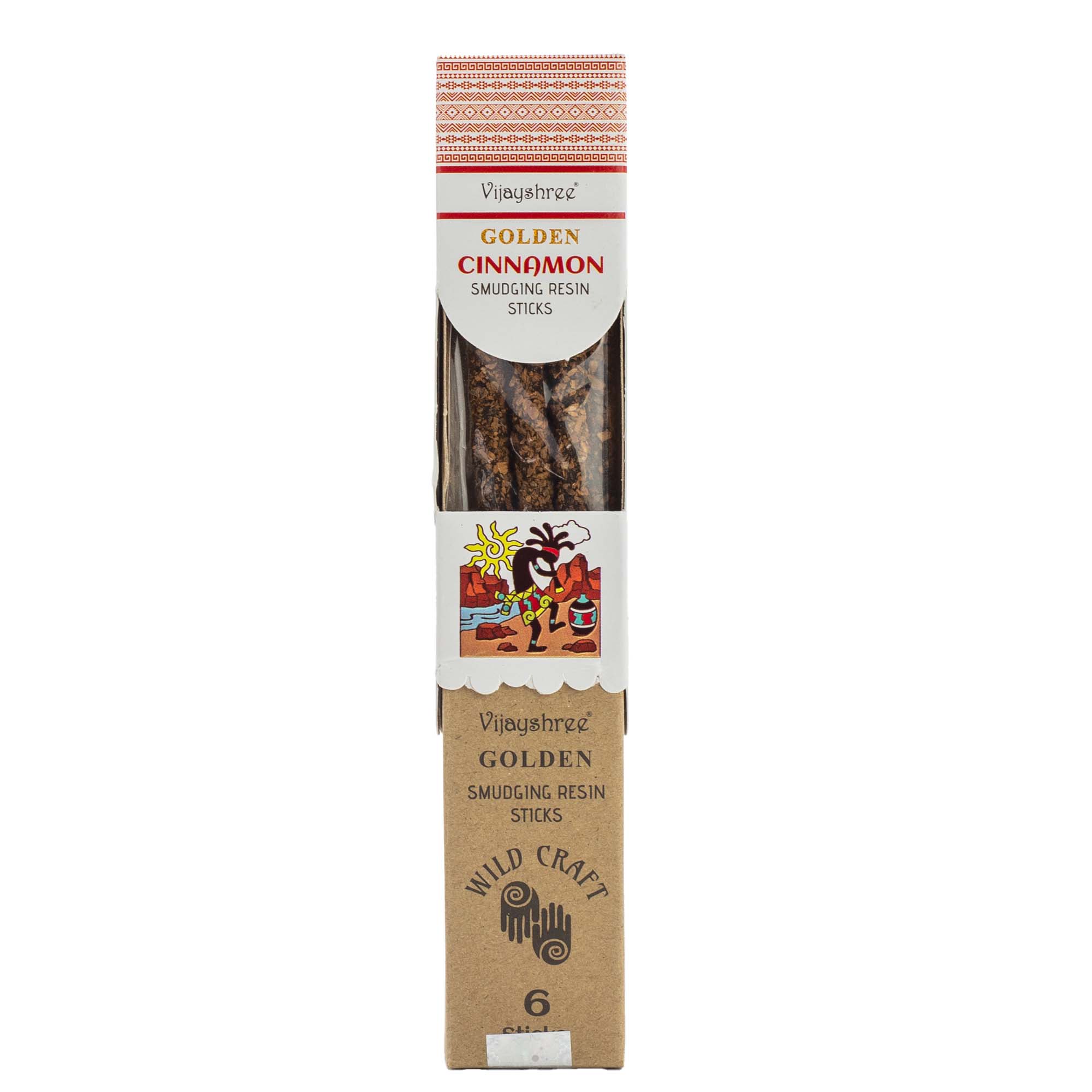 Vijayshree Golden Cinnamon Smudging Resin Sticks - 30g