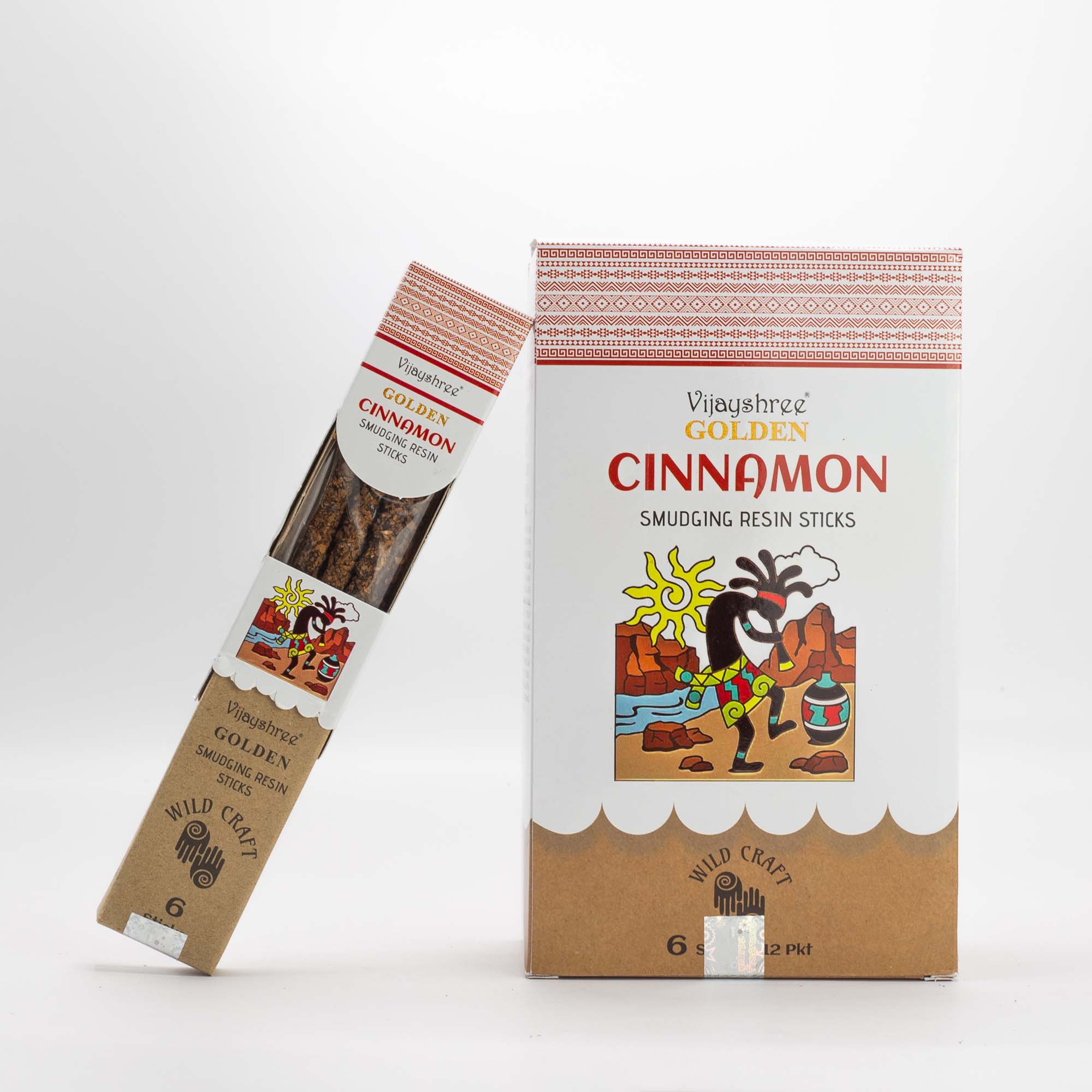 Vijayshree Golden Cinnamon Smudging Resin Sticks - 30g1