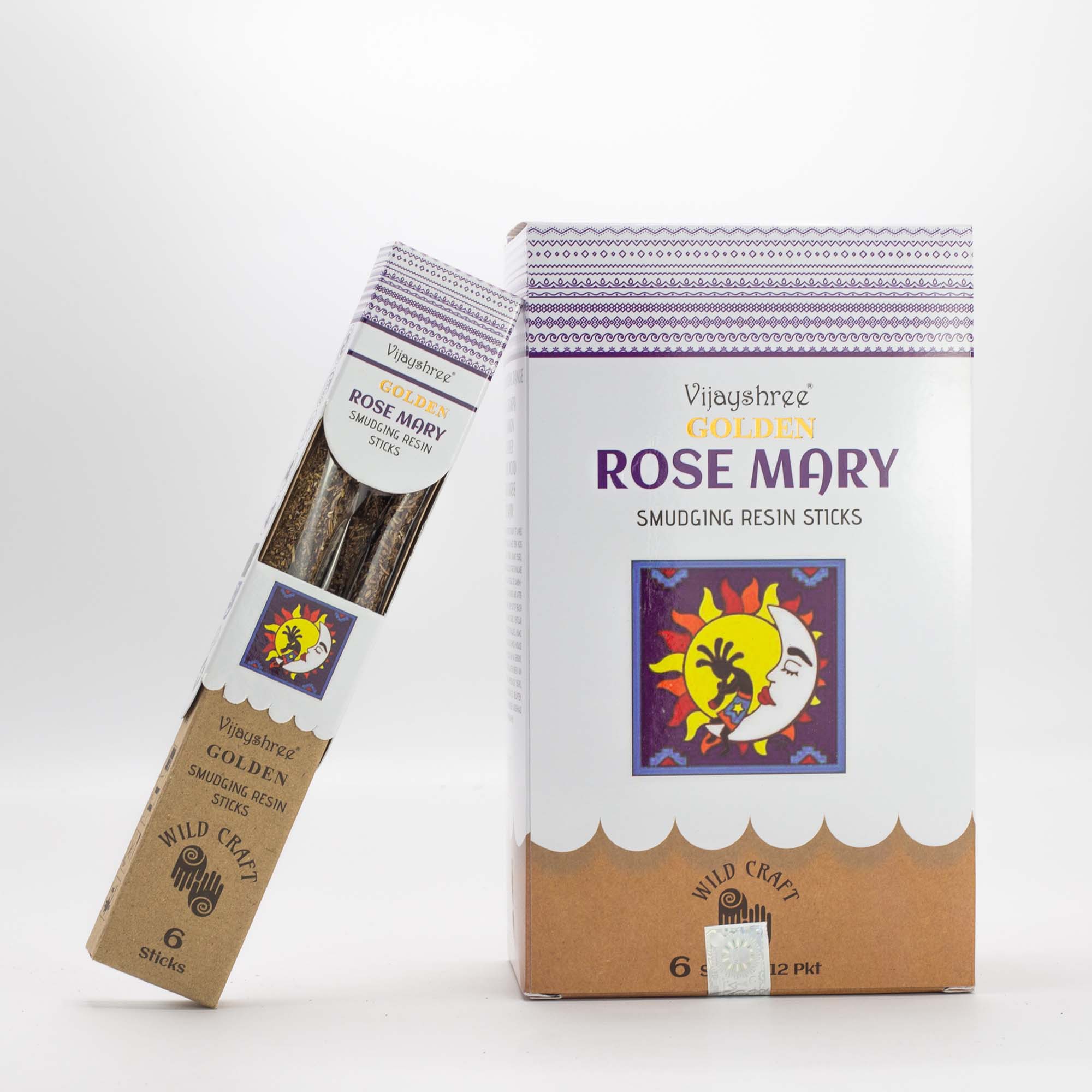 Vijayshree Golden Rose Mary Smudging Resin Sticks - 30g1