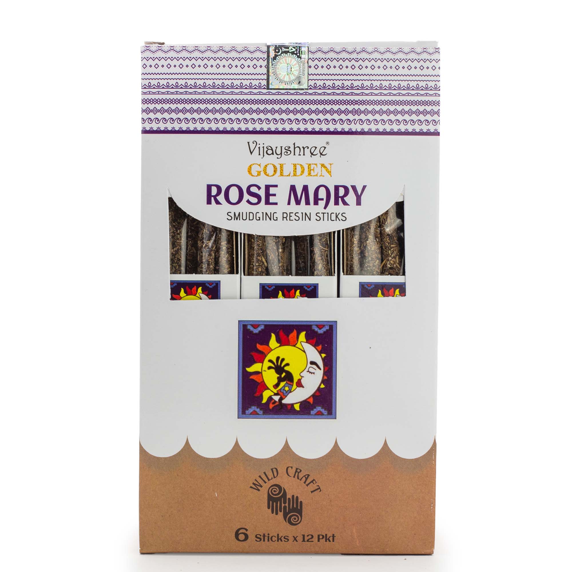 Vijayshree Golden Rose Mary Smudging Resin Sticks - 30g2