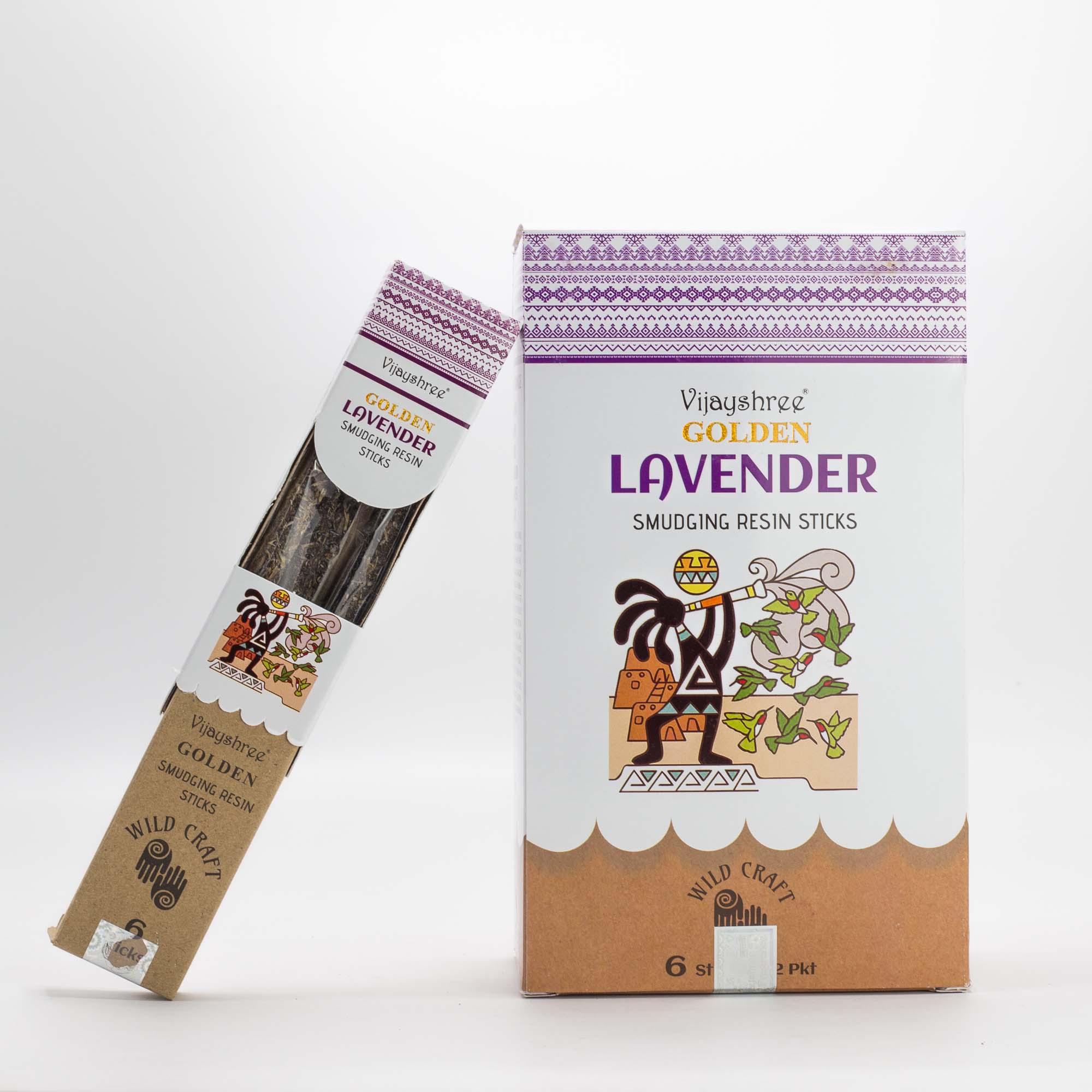 Vijayshree Golden Lavender Smudging Resin Sticks - 30g1