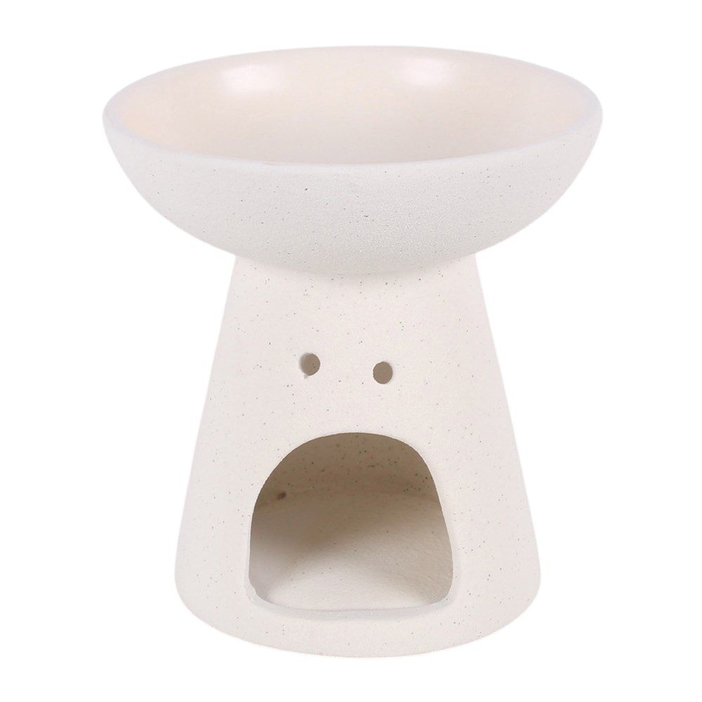 Cream Pedestal Ceramic Oil Burner1