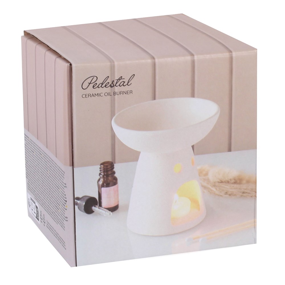 Cream Pedestal Ceramic Oil Burner4