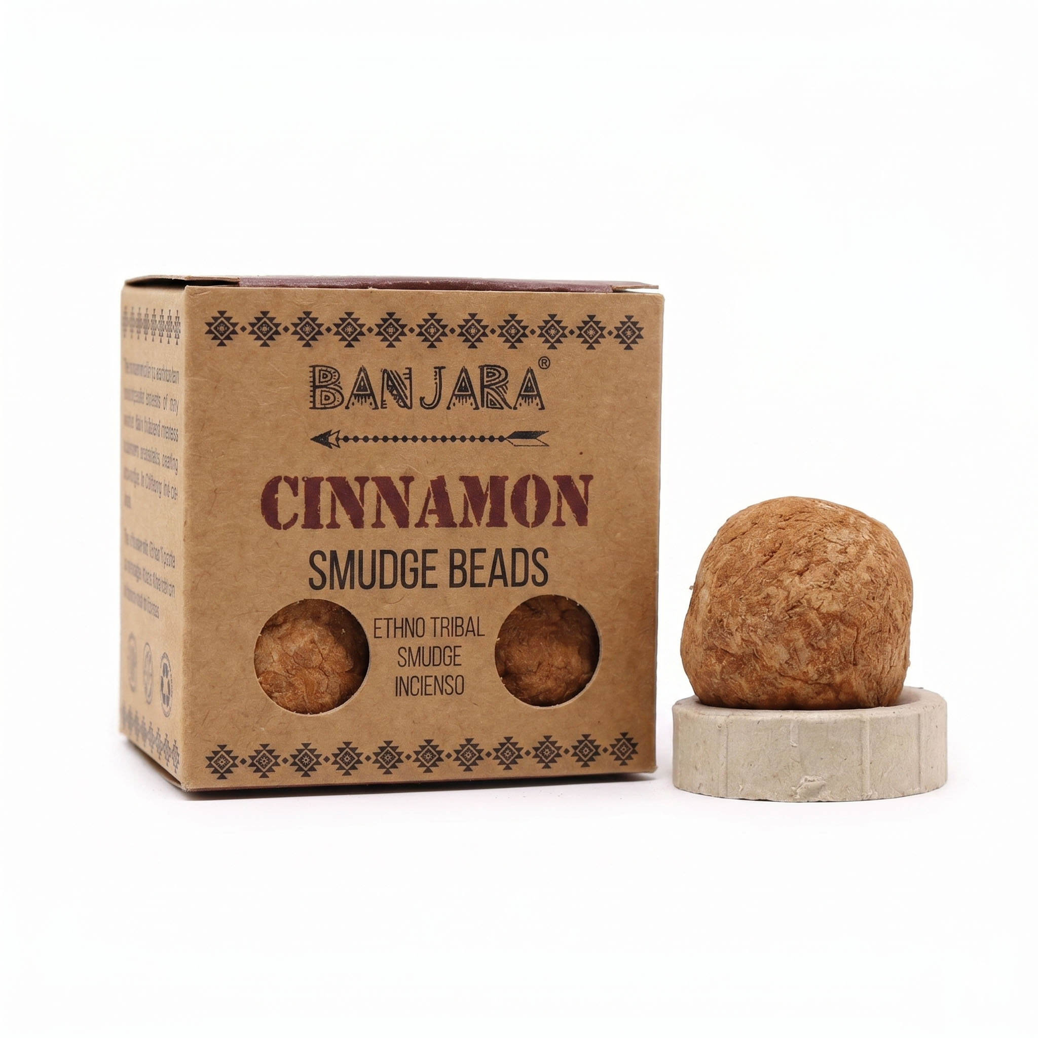 Banjara Smudge Beads – Cinnamon (Pack of 5 with Holder)