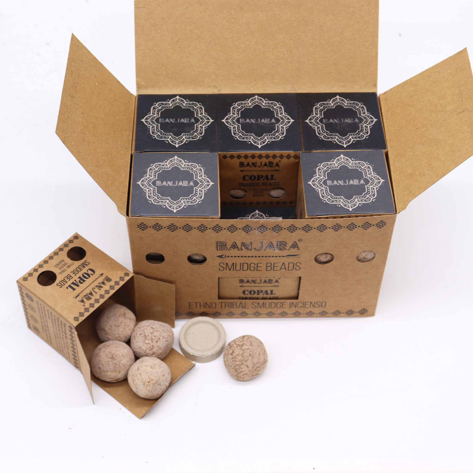Banjara Smudge Beads – Copal (Pack of 5 with Holder)2