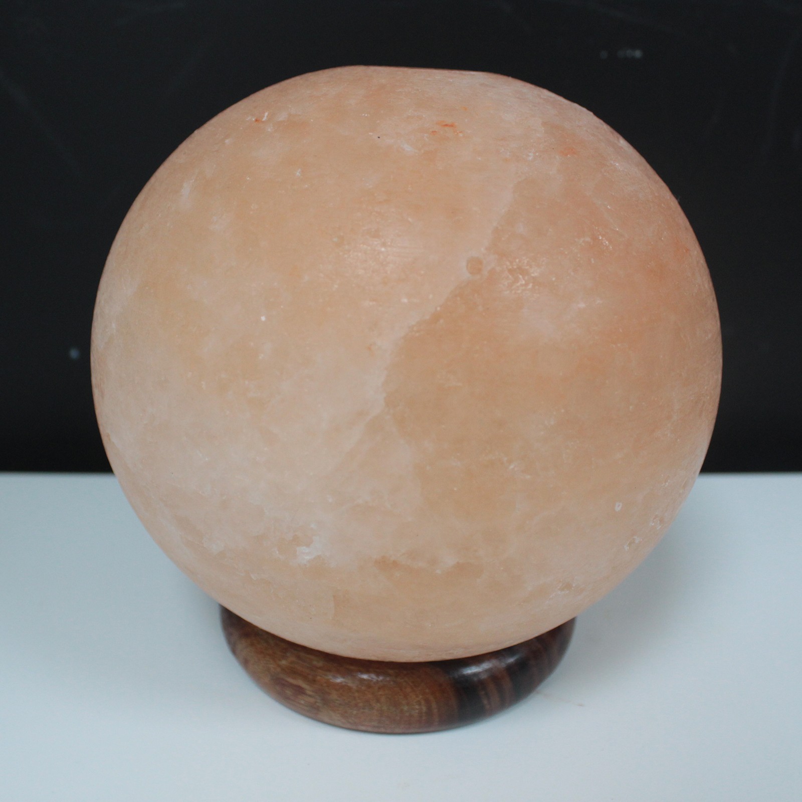 Himalayan Salt Lamp Ball with Large Wooden Base2