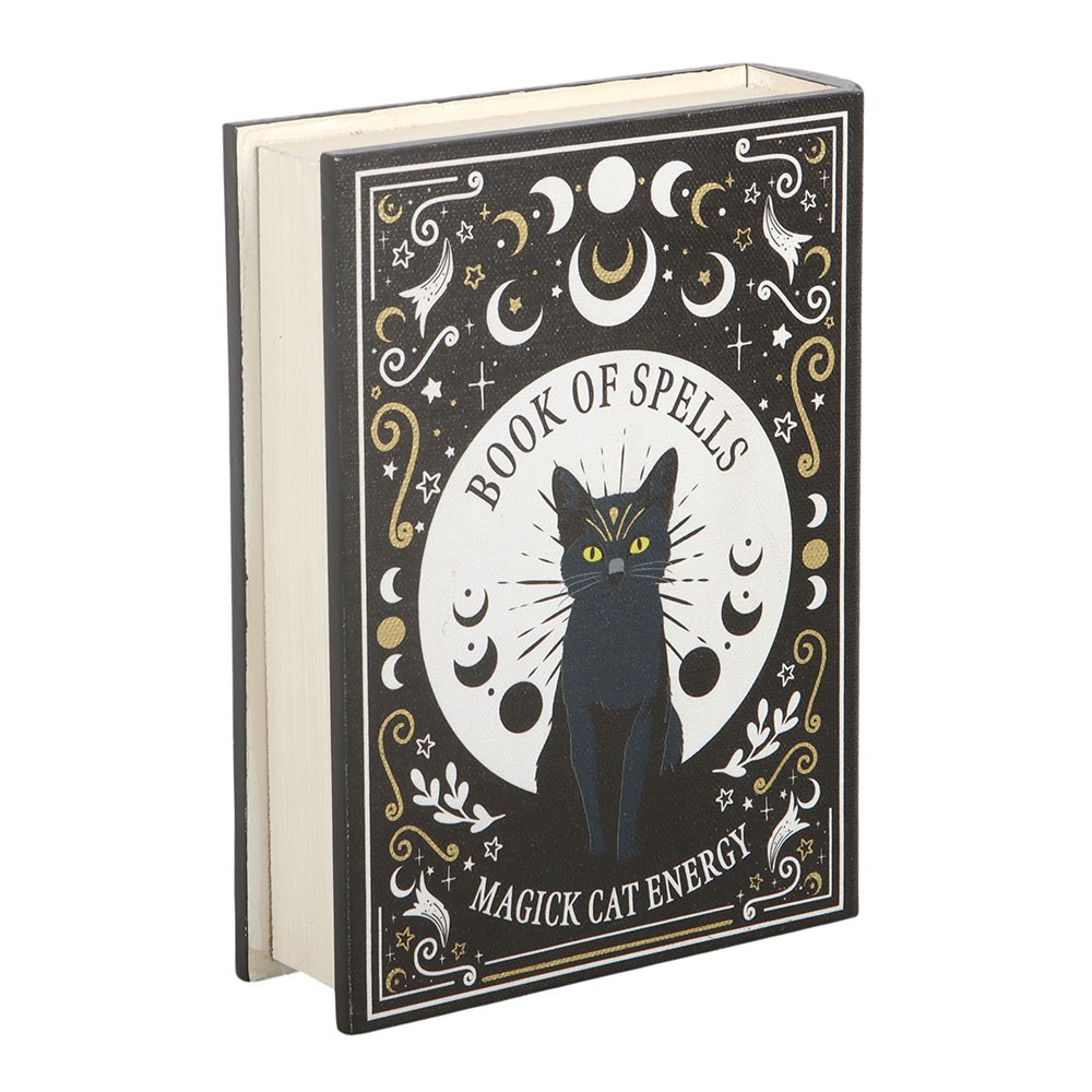 Black Cat Magick Book of Spells Hidden Storage Box2