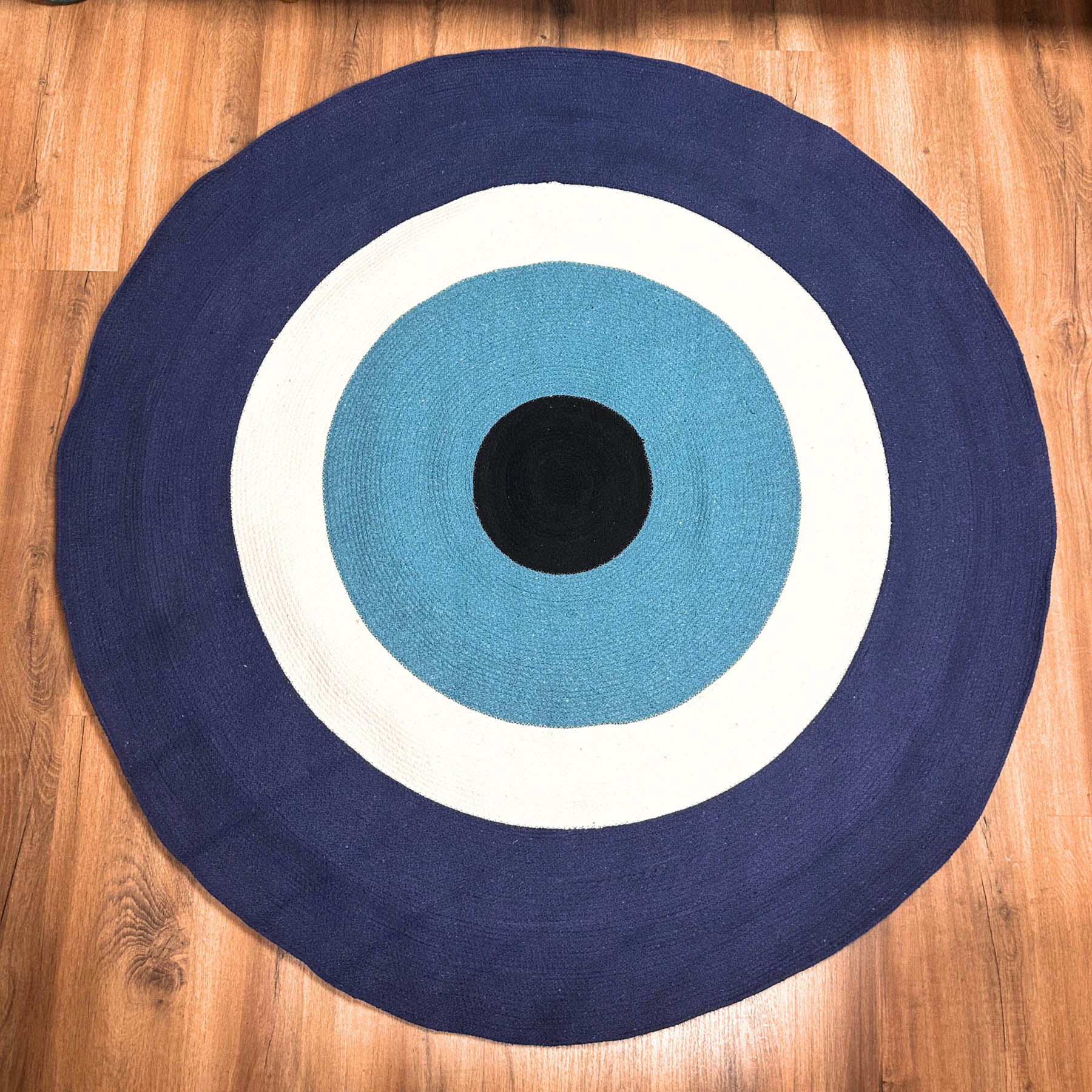 Woven Cotton Rope Evil Eye Protective Decor Rug (150cm)1