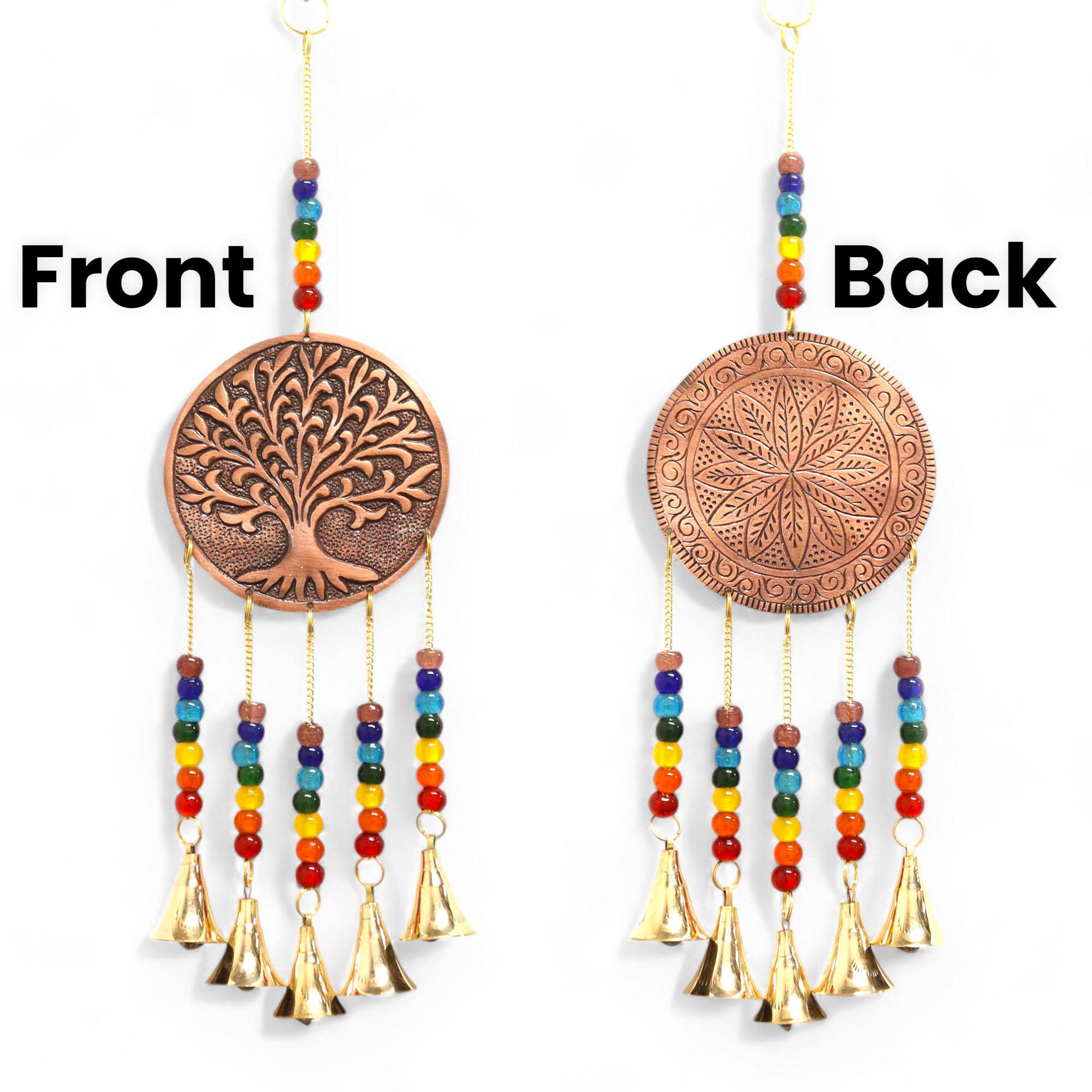 Indian Tree of Life & Chakra Bead Wind Chime (10x36cm)2